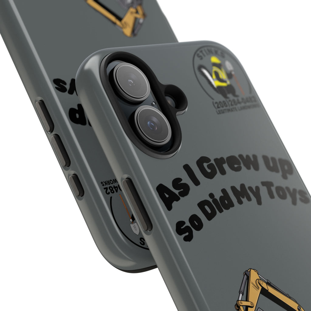 Heavy Equipment Phone Case — “As I Grew Up So Did My Toys” Construction iPhone Case