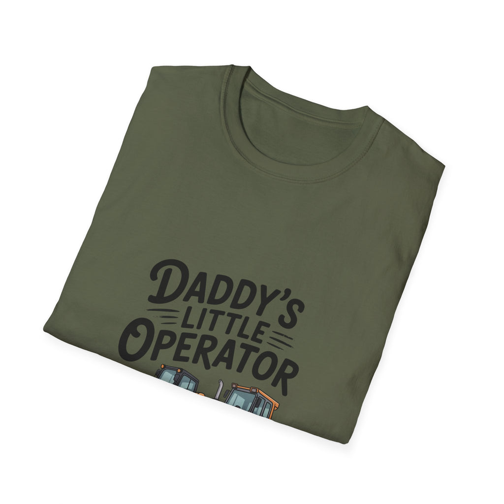 Kids' Tee — "Daddy's Little Operator" Bulldozer Shirt