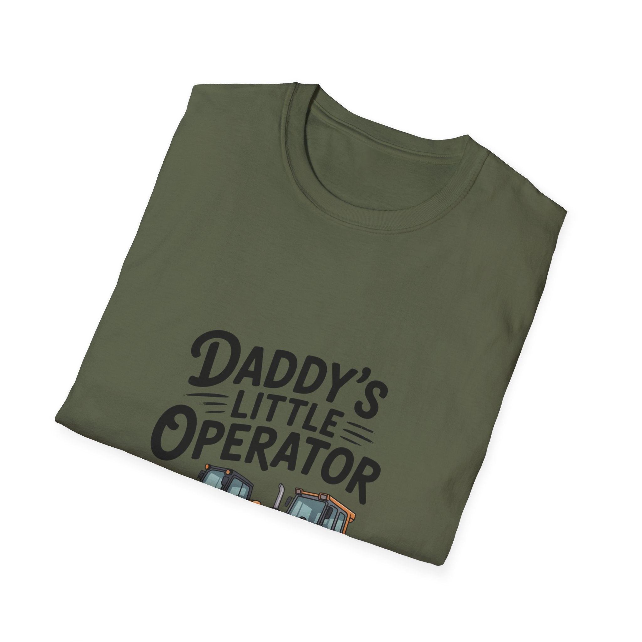 Kids' Tee — "Daddy's Little Operator" Bulldozer Shirt
