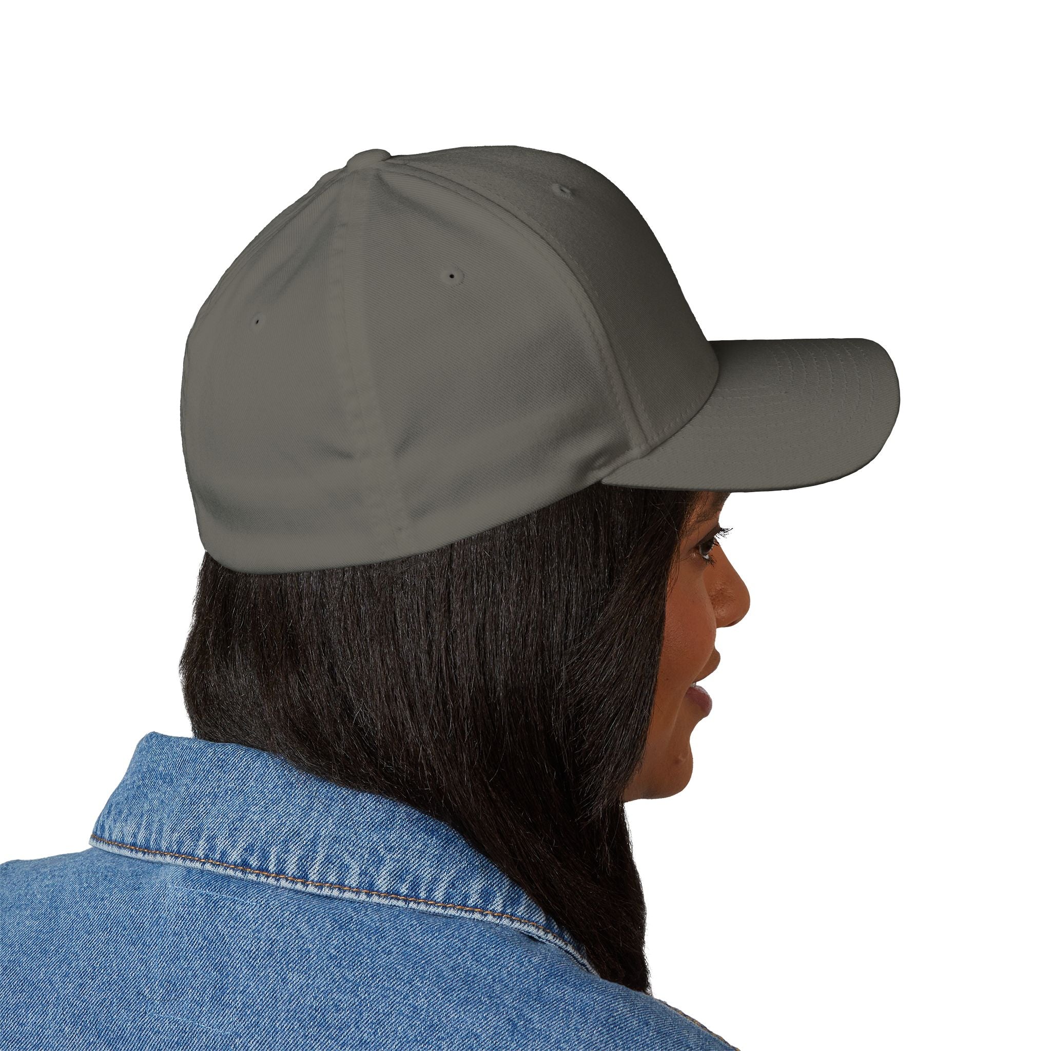 Embroidered 'Stinks' Skunk Logo Cap — White Structured Baseball Hat