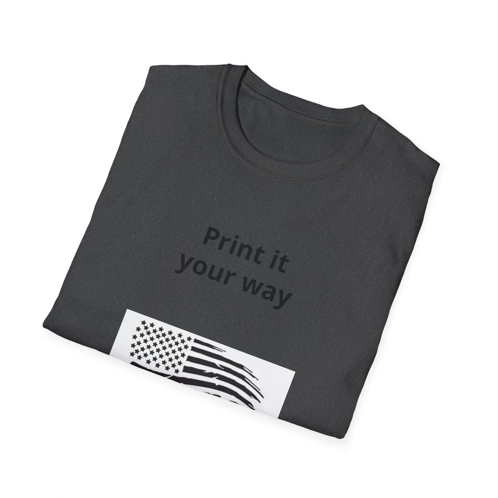 Funny Stinks Landscaping T-Shirt — "STINKS" Skunk Logo with Phone Number