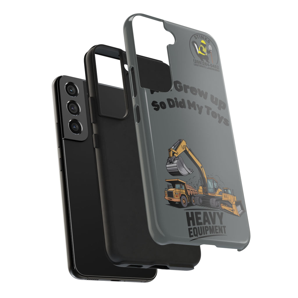 Heavy Equipment Phone Case — “As I Grew Up So Did My Toys” Construction iPhone Case