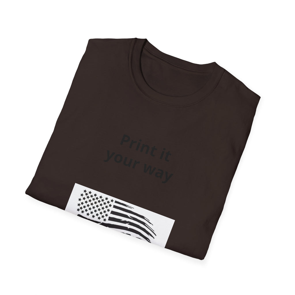 Funny Stinks Landscaping T-Shirt — "STINKS" Skunk Logo with Phone Number