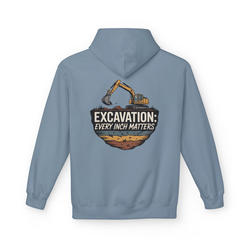 Excavation Hoodie – "Excavation: Every Inch Matters" Construction Crew Pullover