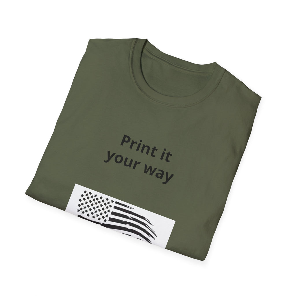 Funny Stinks Landscaping T-Shirt — "STINKS" Skunk Logo with Phone Number