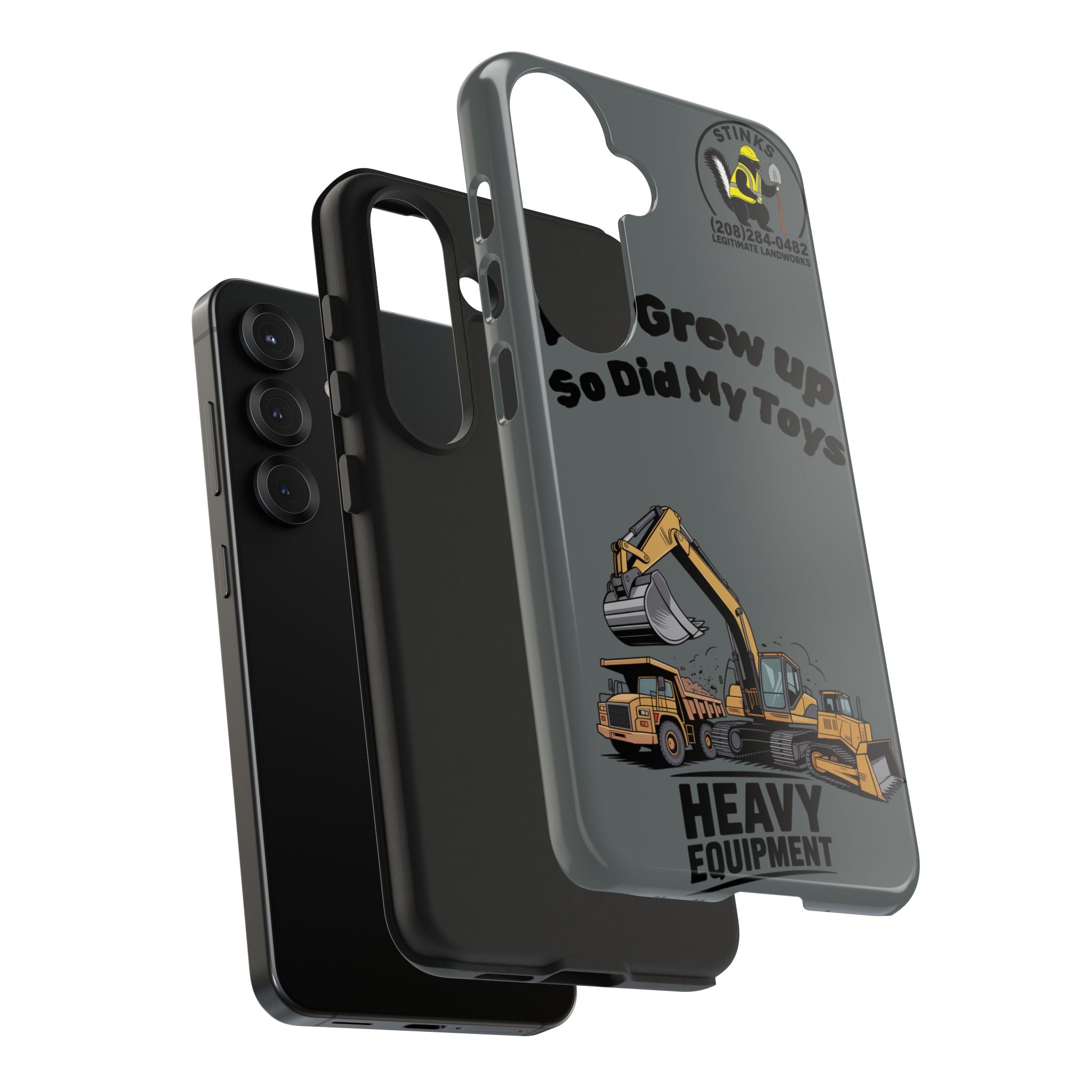 Heavy Equipment Phone Case — “As I Grew Up So Did My Toys” Construction iPhone Case