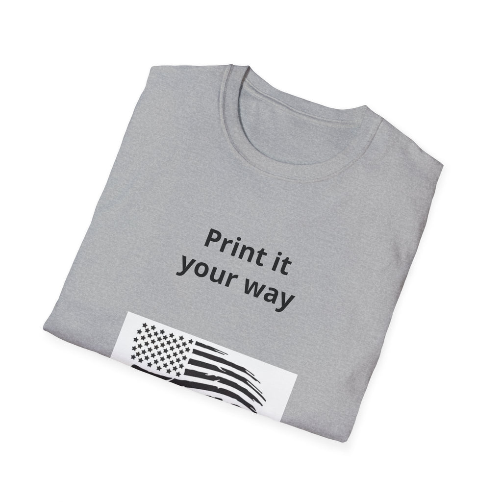Funny Stinks Landscaping T-Shirt — "STINKS" Skunk Logo with Phone Number