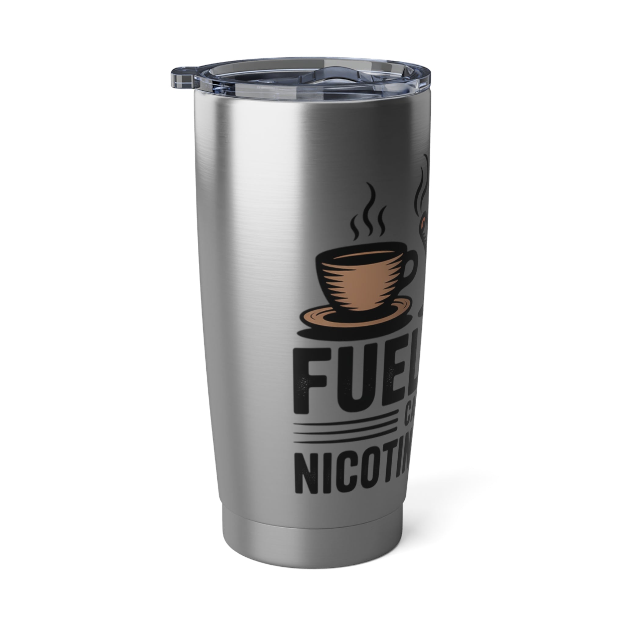 Fueled By Coffee, Caffeine & Gasoline 20oz Travel Tumbler
