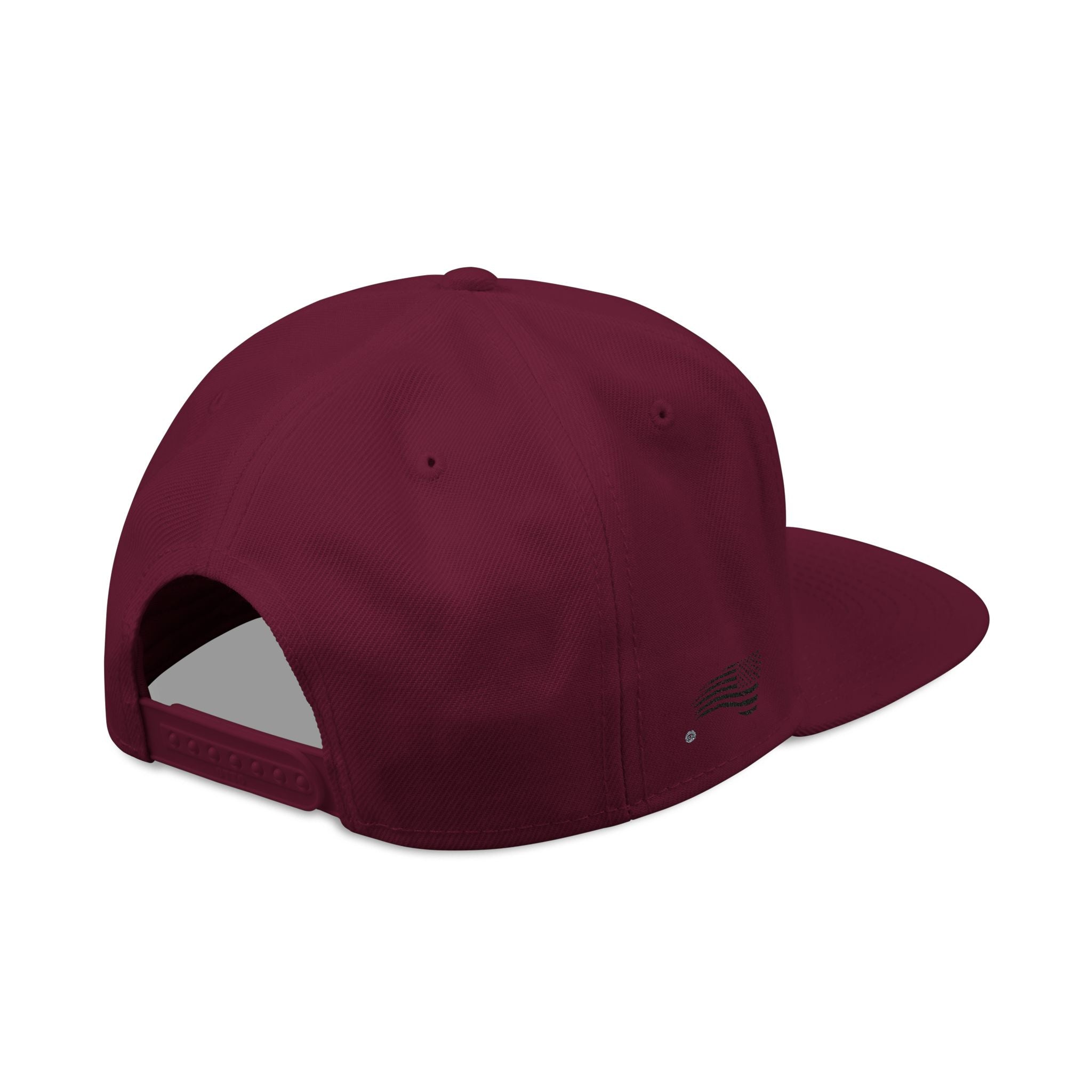 Snapback Hat — Embroidered Yellow Duck Logo, "Veteran Owned" Side Text