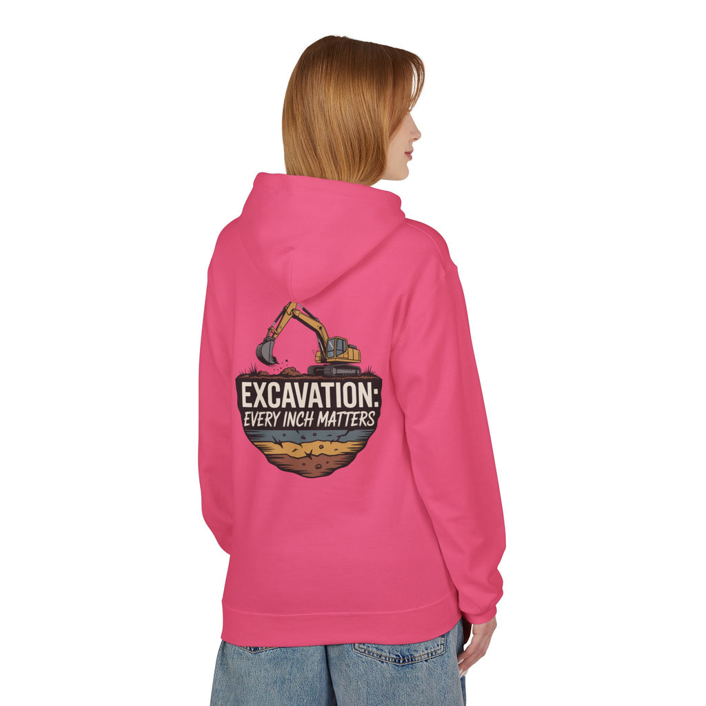 Excavation Hoodie – "Excavation: Every Inch Matters" Construction Crew Pullover