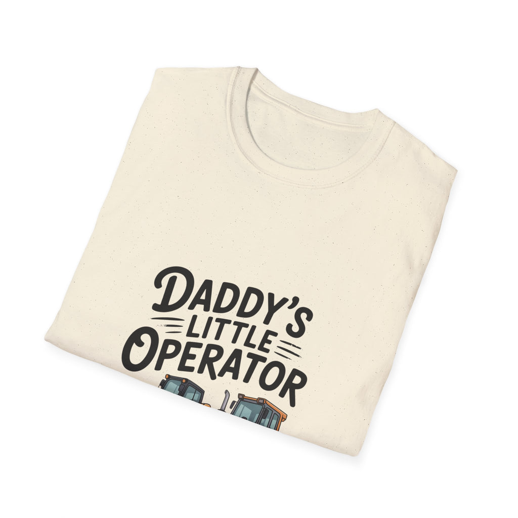 Kids' Tee — "Daddy's Little Operator" Bulldozer Shirt