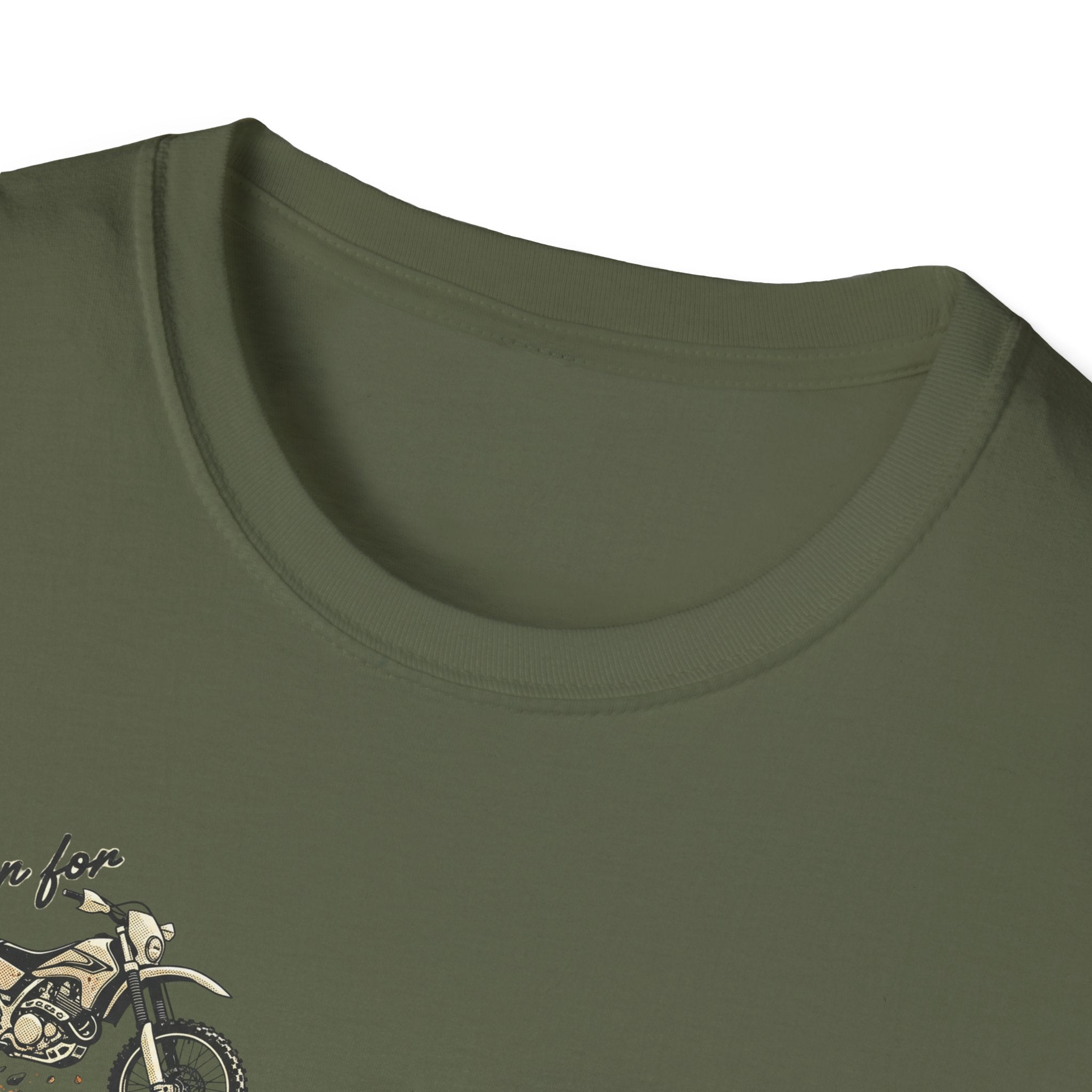 Dirt Bike T-Shirt — "Work in the Dirt / Play in the Dirt" Retro Moto Tee