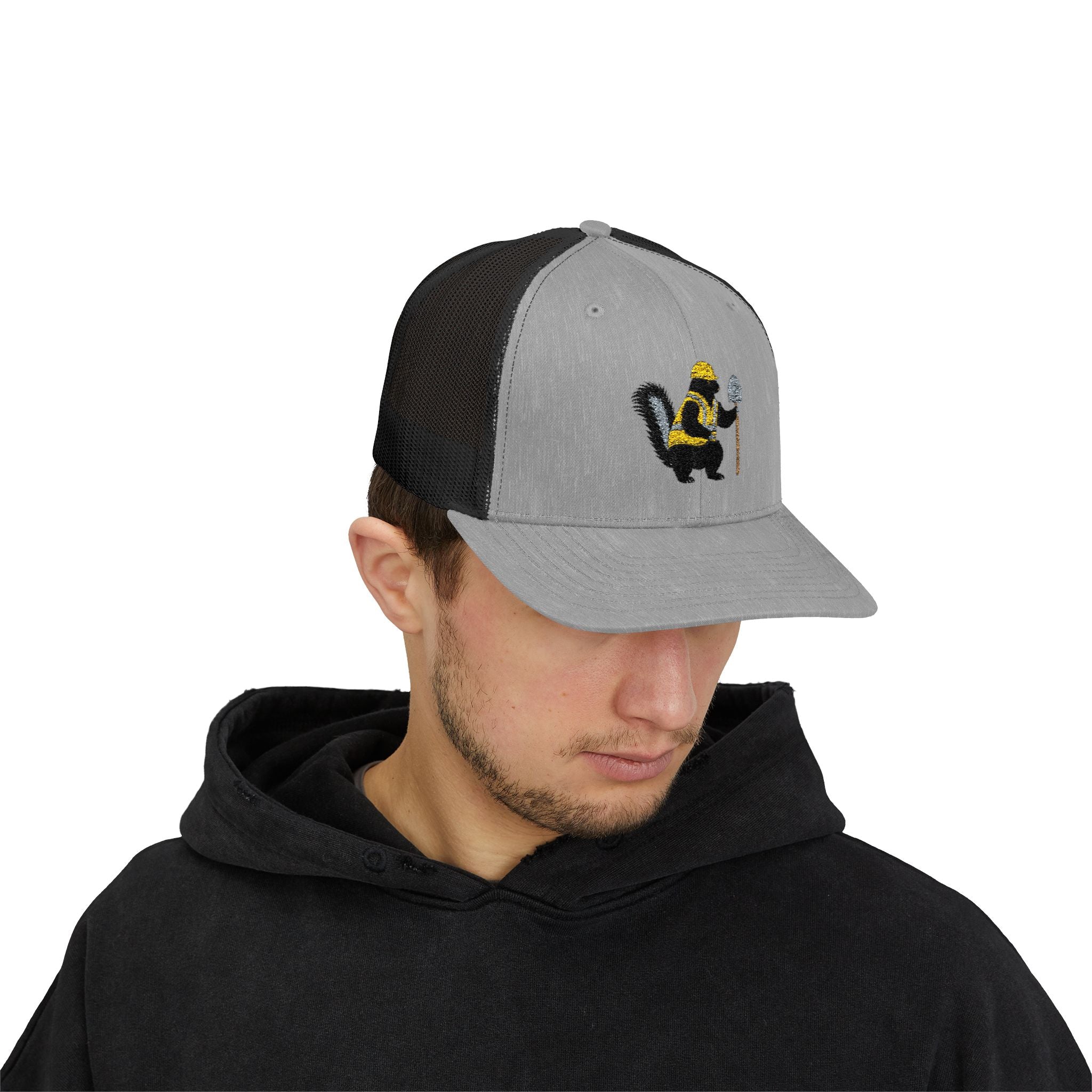 Skunk With Cane Trucker Cap