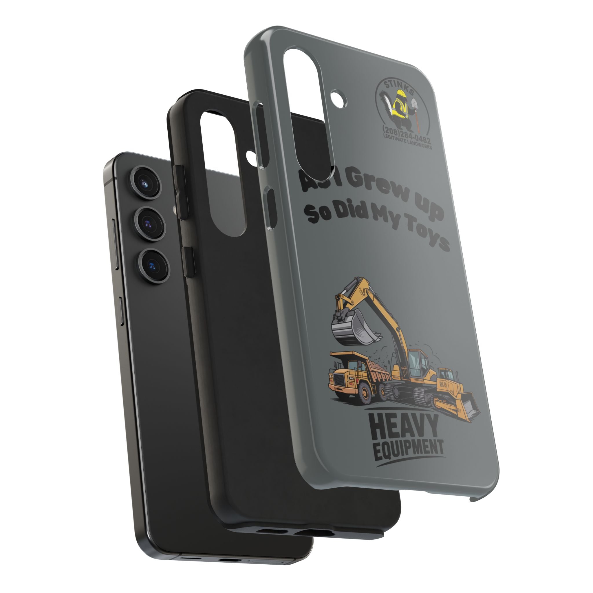 Heavy Equipment Phone Case — “As I Grew Up So Did My Toys” Construction iPhone Case