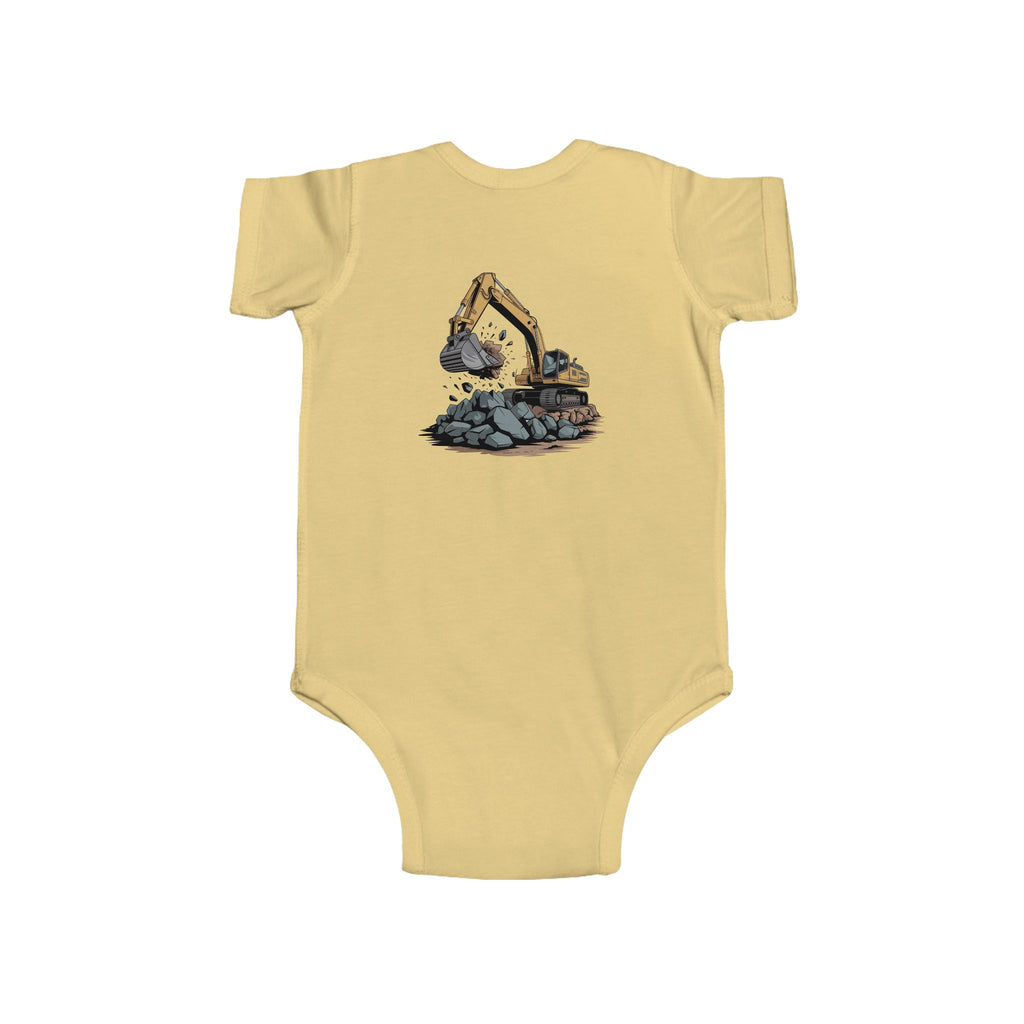 Infant Bodysuit — "Future Operator" Excavator Baby Onesie