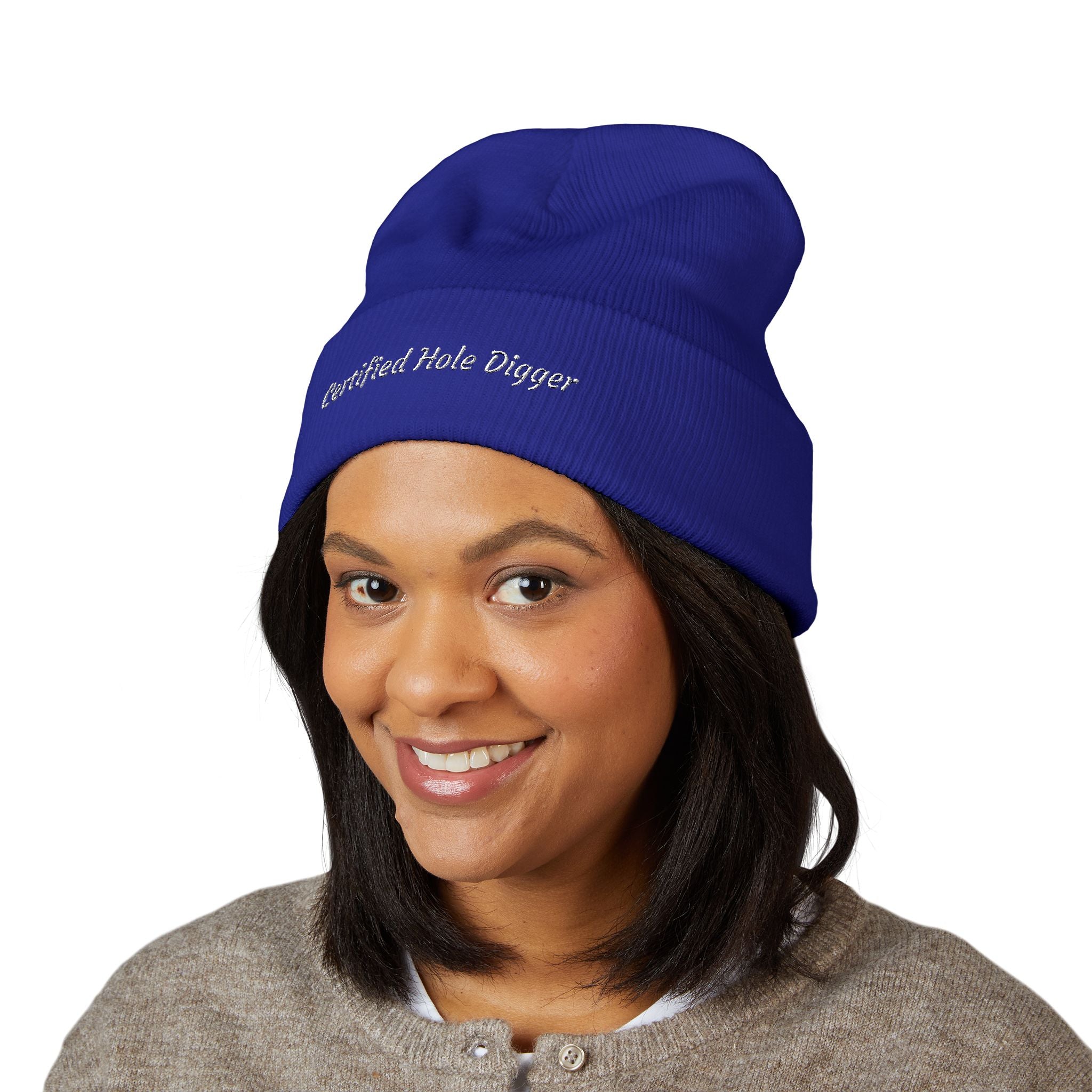 Certified Hole Digger Embroidered Beanie