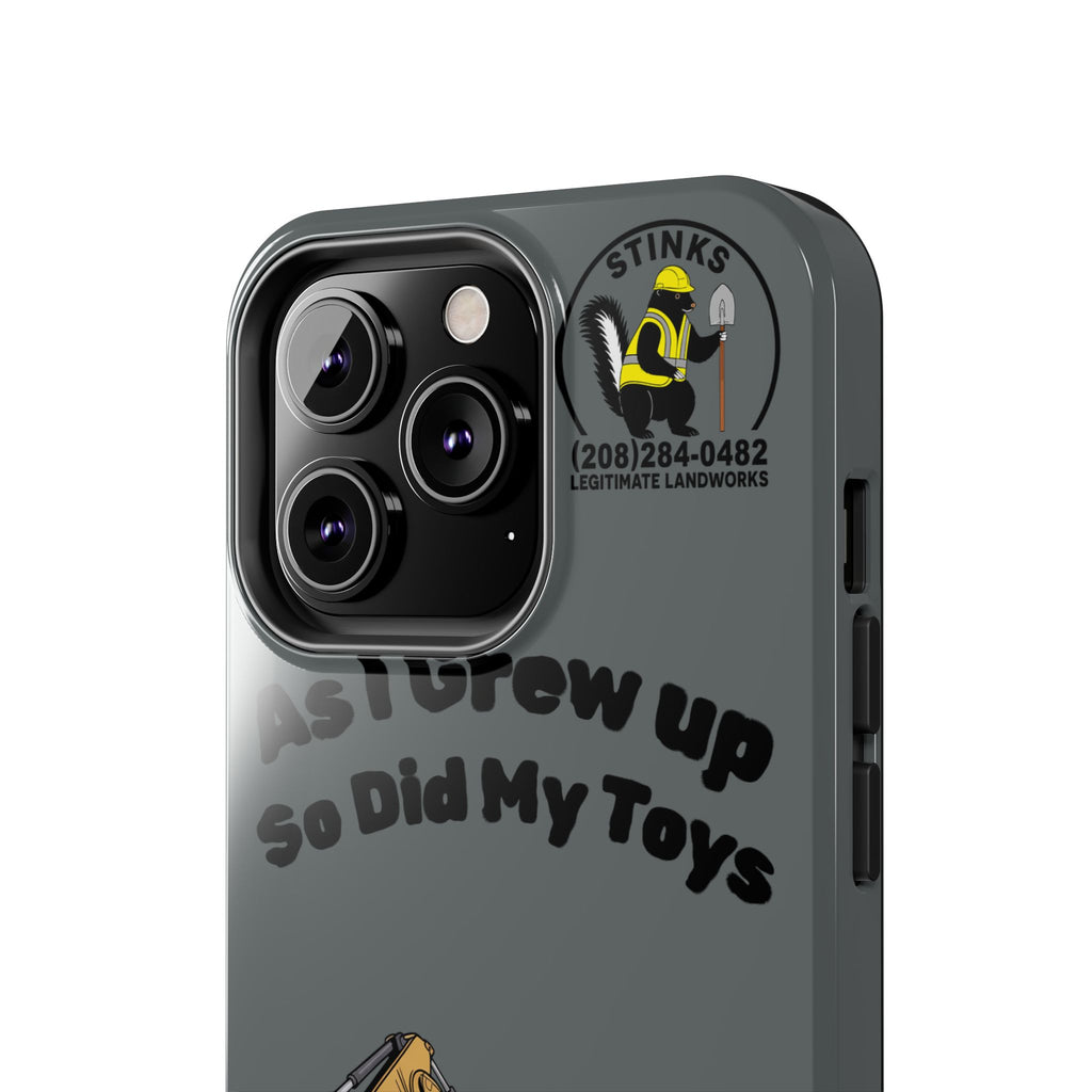 Heavy Equipment Phone Case — “As I Grew Up So Did My Toys” Construction iPhone Case