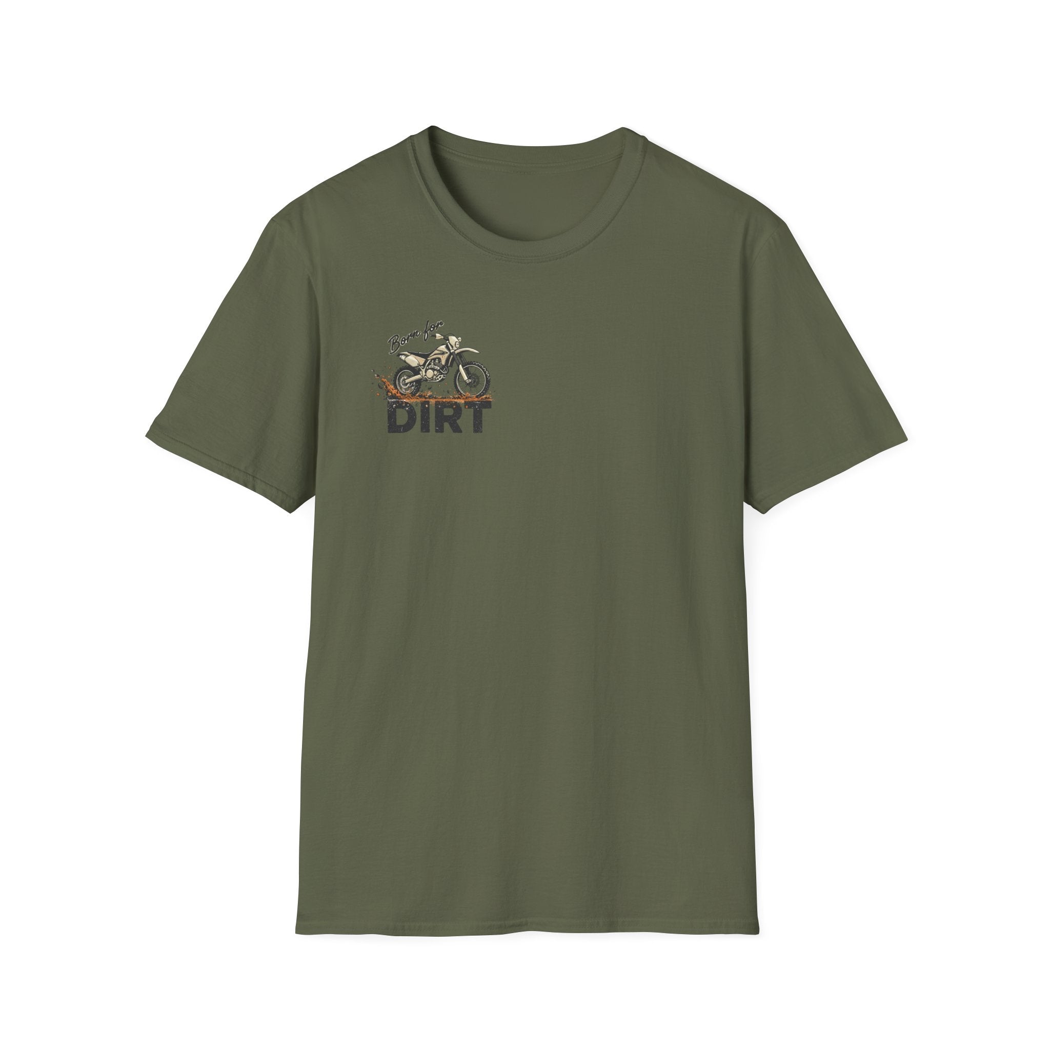 Dirt Bike T-Shirt — "Work in the Dirt / Play in the Dirt" Retro Moto Tee