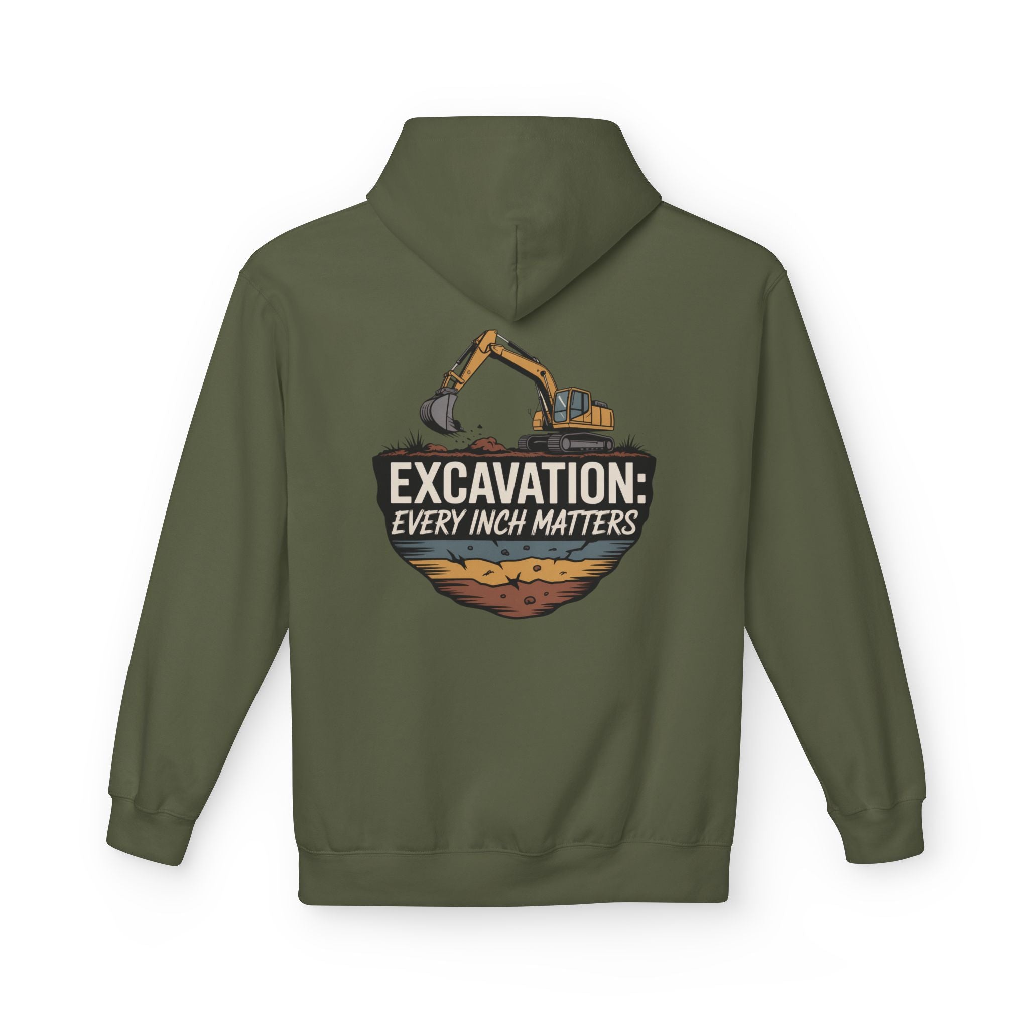 Excavation Hoodie – "Excavation: Every Inch Matters" Construction Crew Pullover
