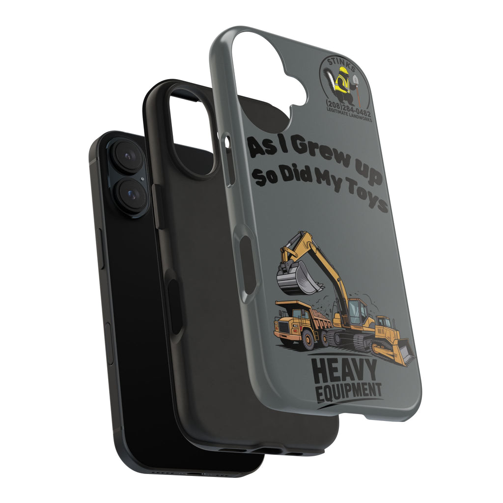Heavy Equipment Phone Case — “As I Grew Up So Did My Toys” Construction iPhone Case