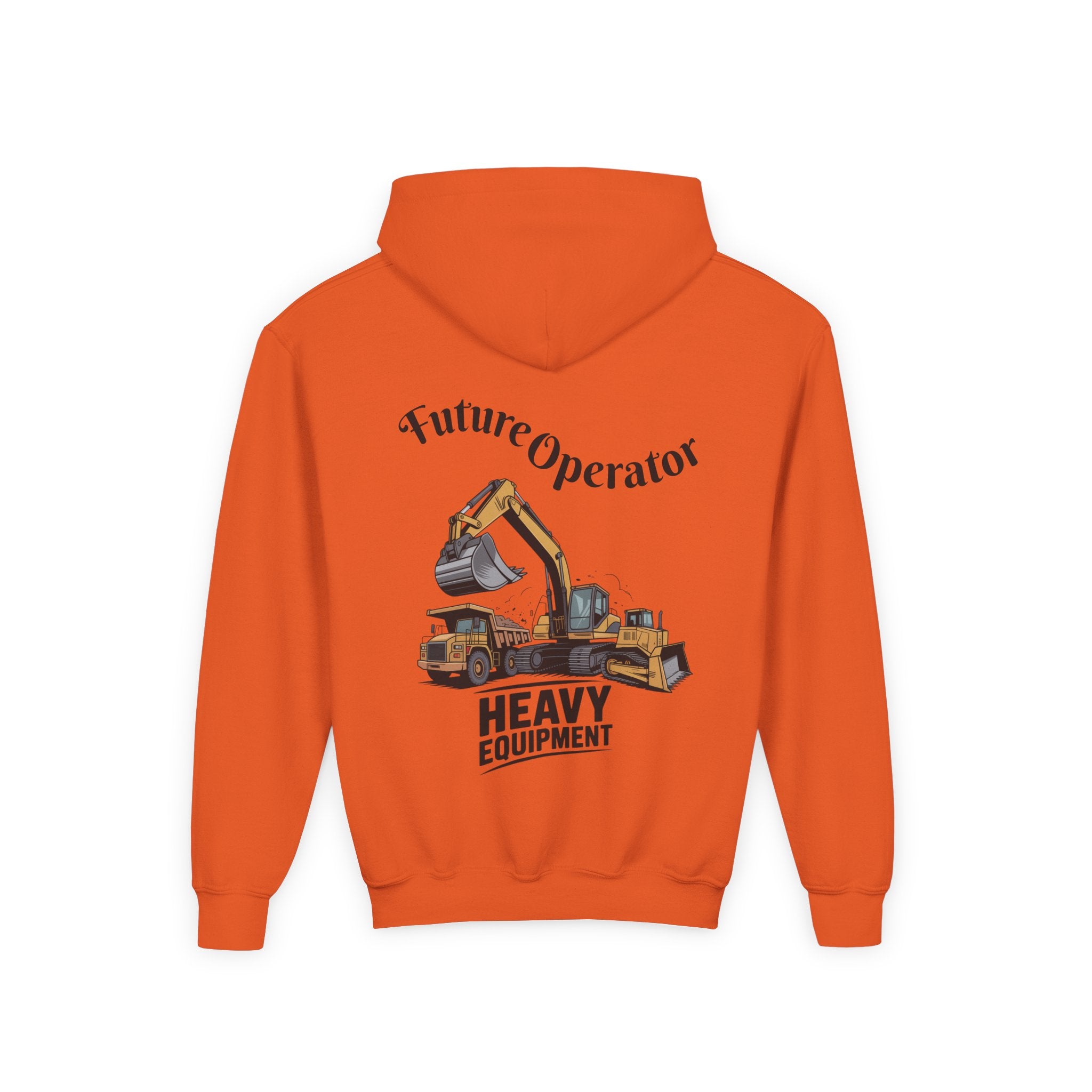 Youth Heavy Equipment Hoodie — "Future Operator" Excavator Pullover