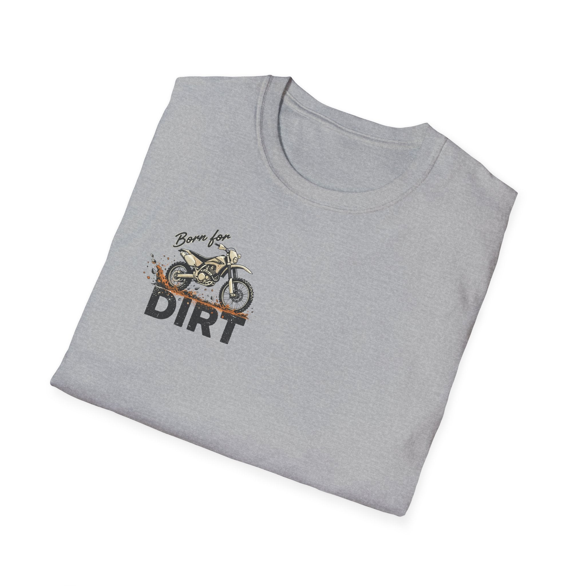 Dirt Bike T-Shirt — "Work in the Dirt / Play in the Dirt" Retro Moto Tee