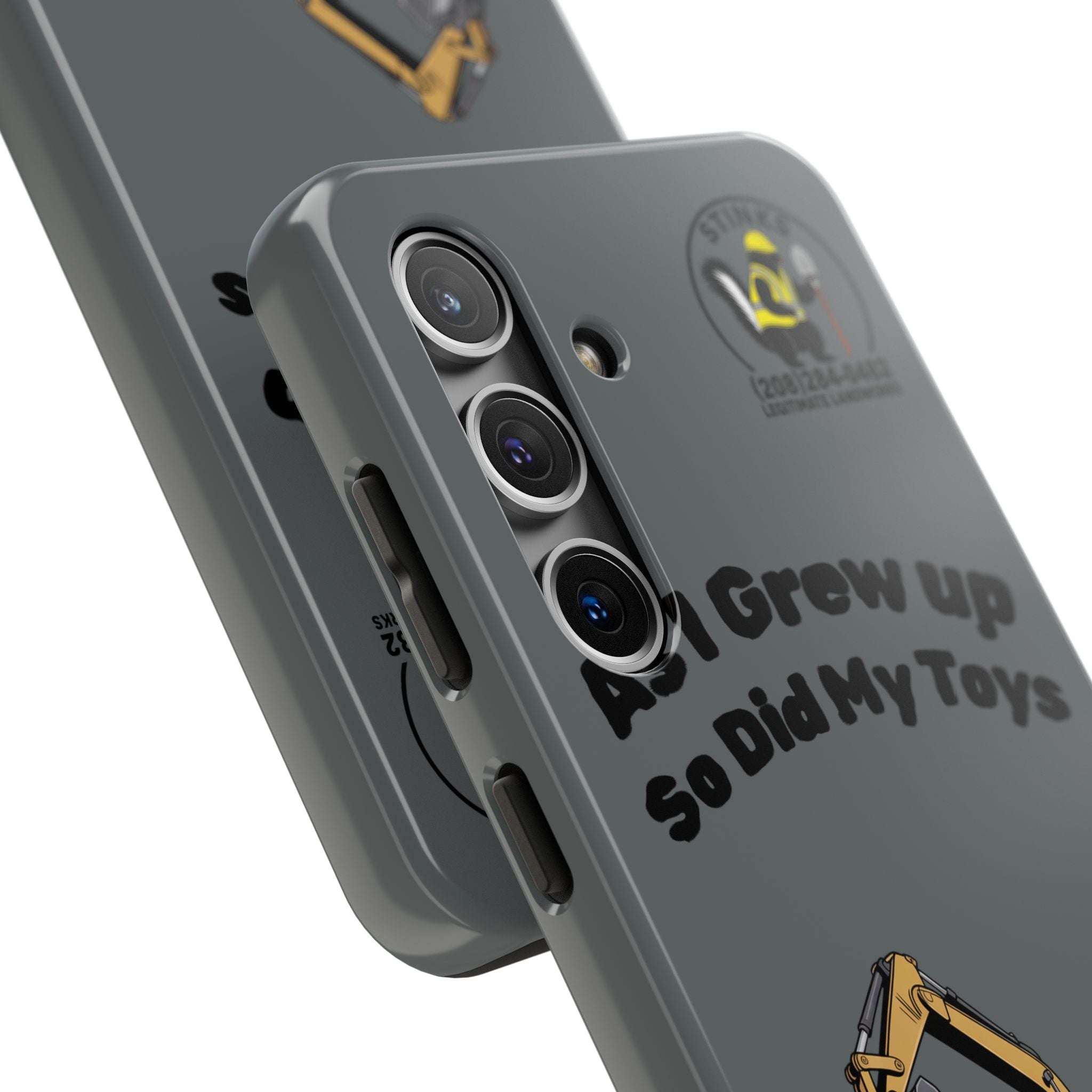 Heavy Equipment Phone Case — “As I Grew Up So Did My Toys” Construction iPhone Case