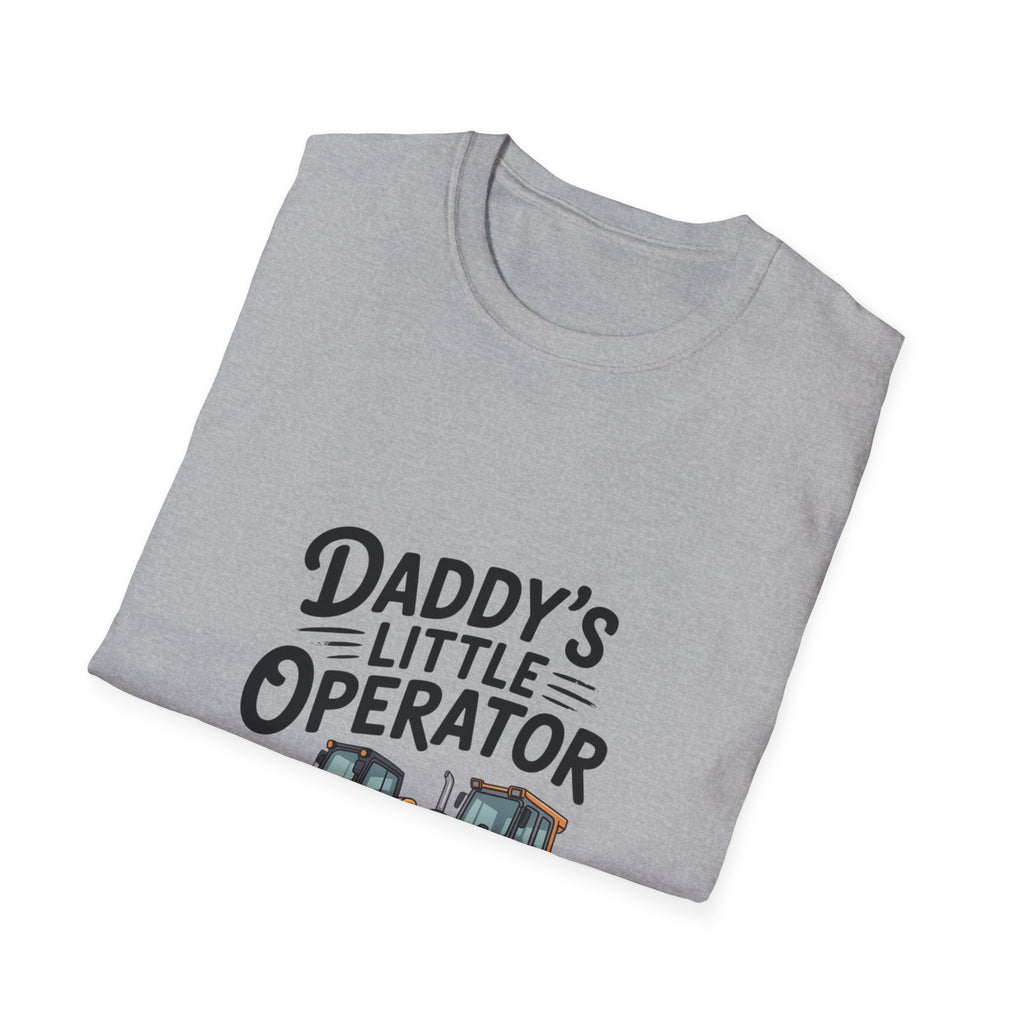 Kids' Tee — "Daddy's Little Operator" Bulldozer Shirt