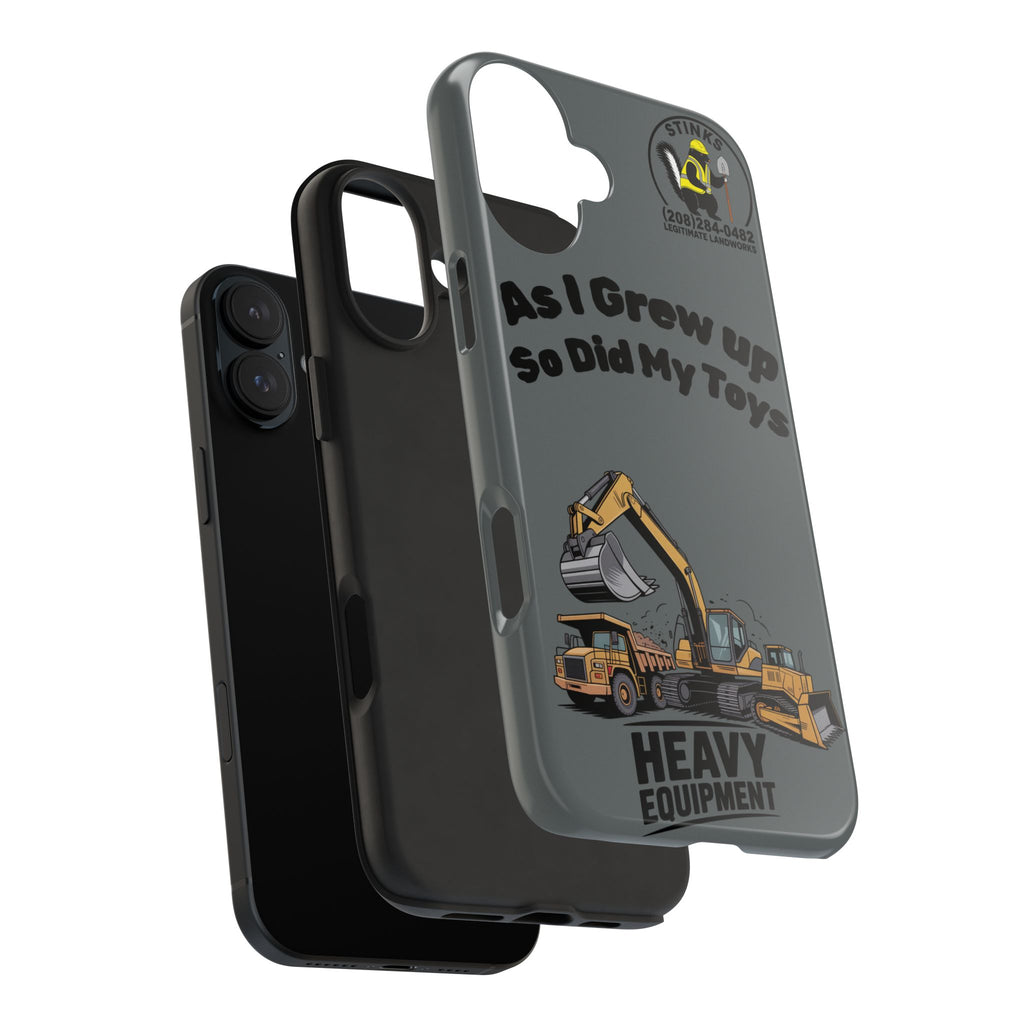 Heavy Equipment Phone Case — “As I Grew Up So Did My Toys” Construction iPhone Case
