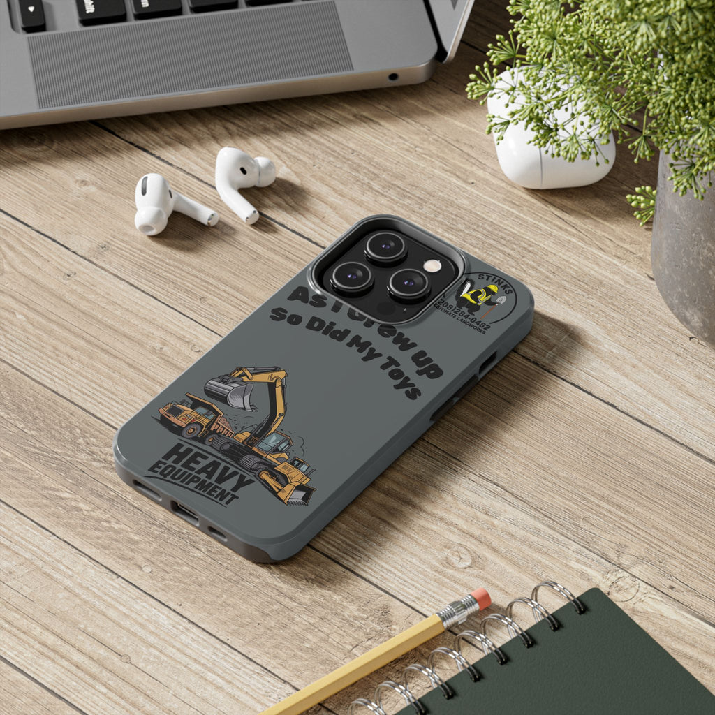 Heavy Equipment Phone Case — “As I Grew Up So Did My Toys” Construction iPhone Case