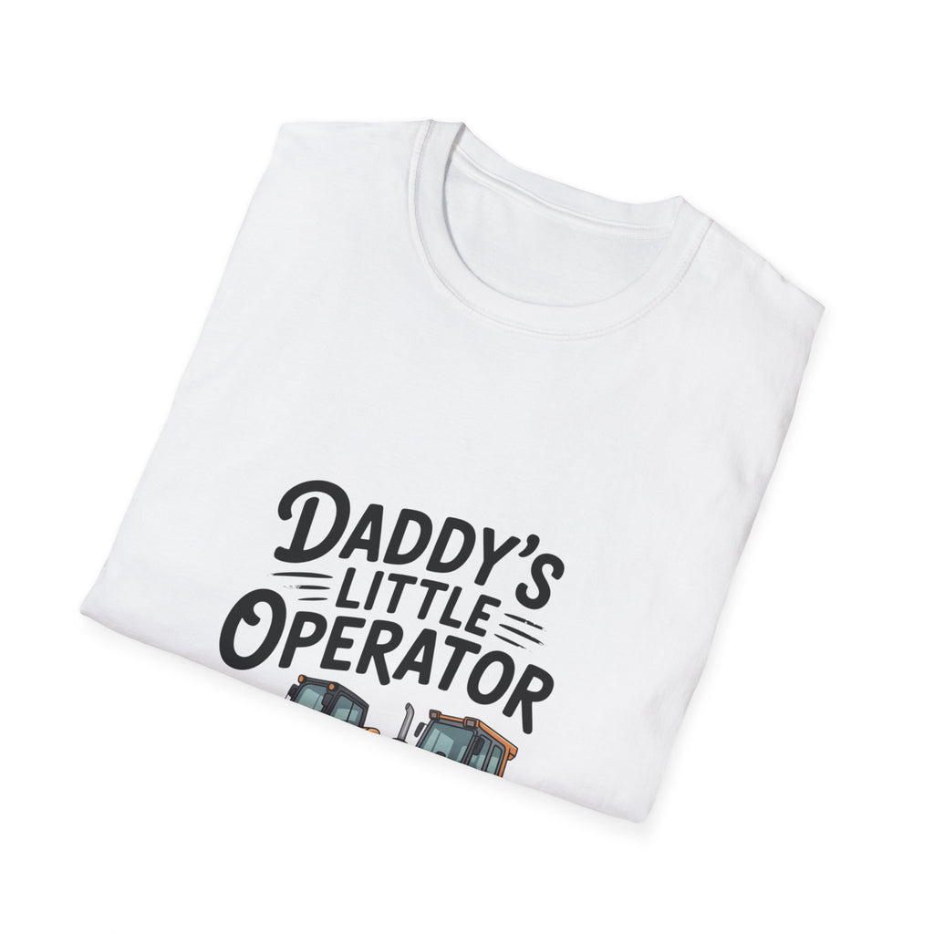 Kids' Tee — "Daddy's Little Operator" Bulldozer Shirt