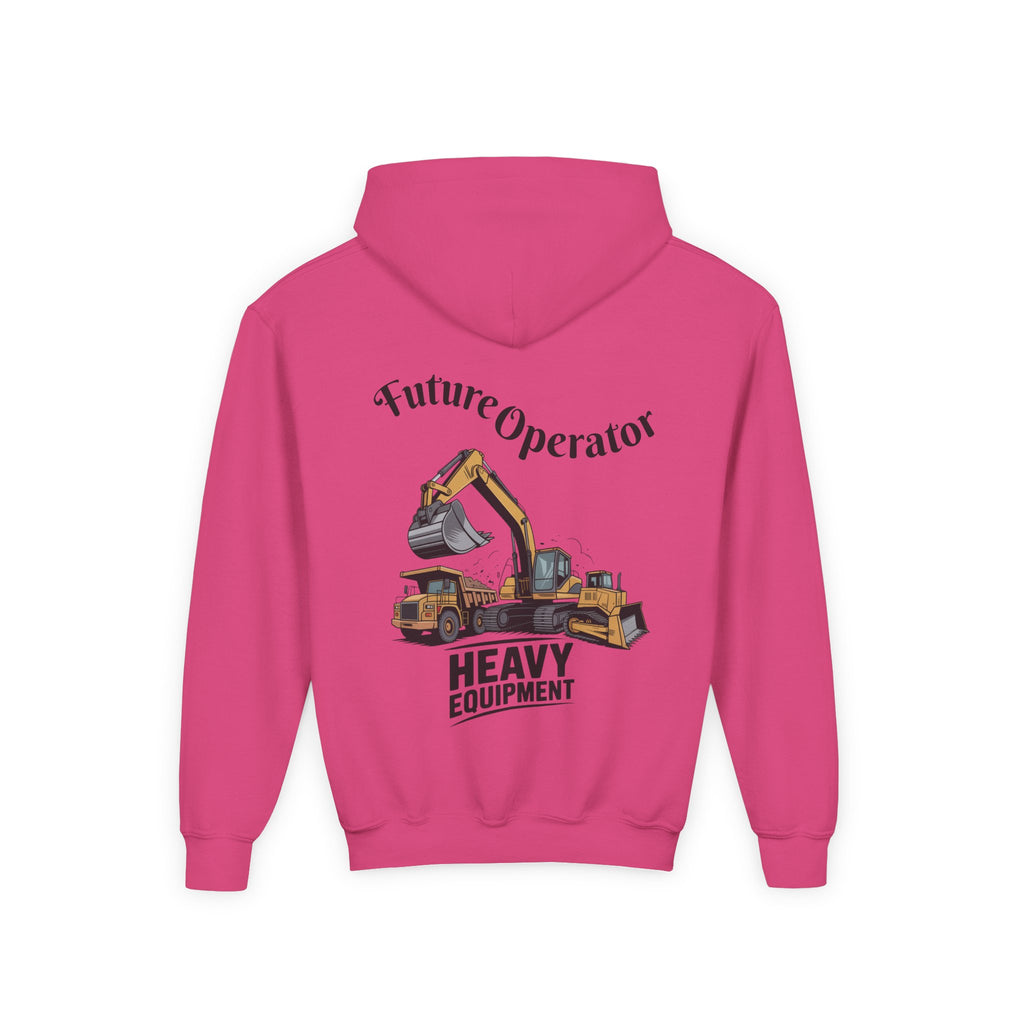 Youth Heavy Equipment Hoodie — "Future Operator" Excavator Pullover