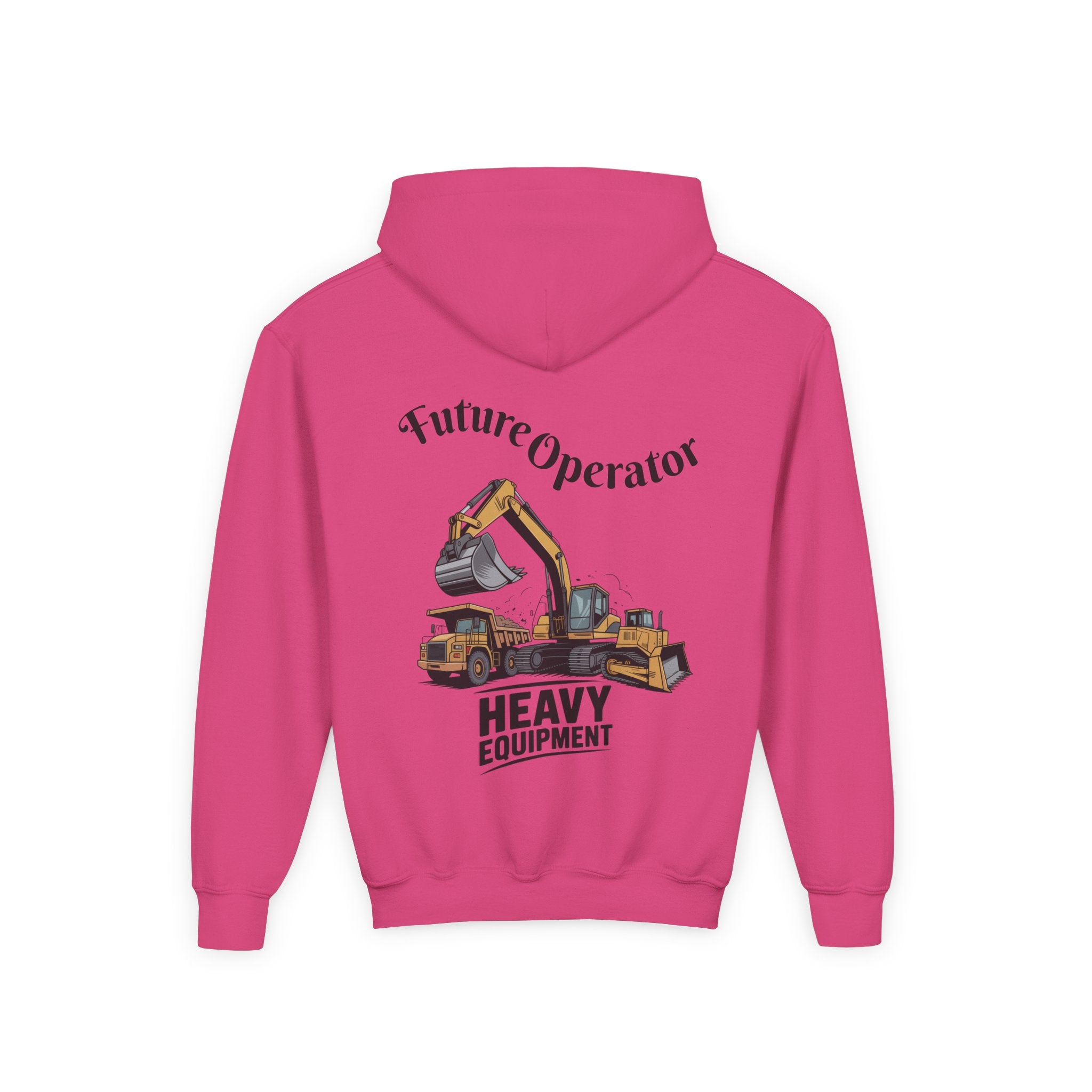 Youth Heavy Equipment Hoodie — "Future Operator" Excavator Pullover