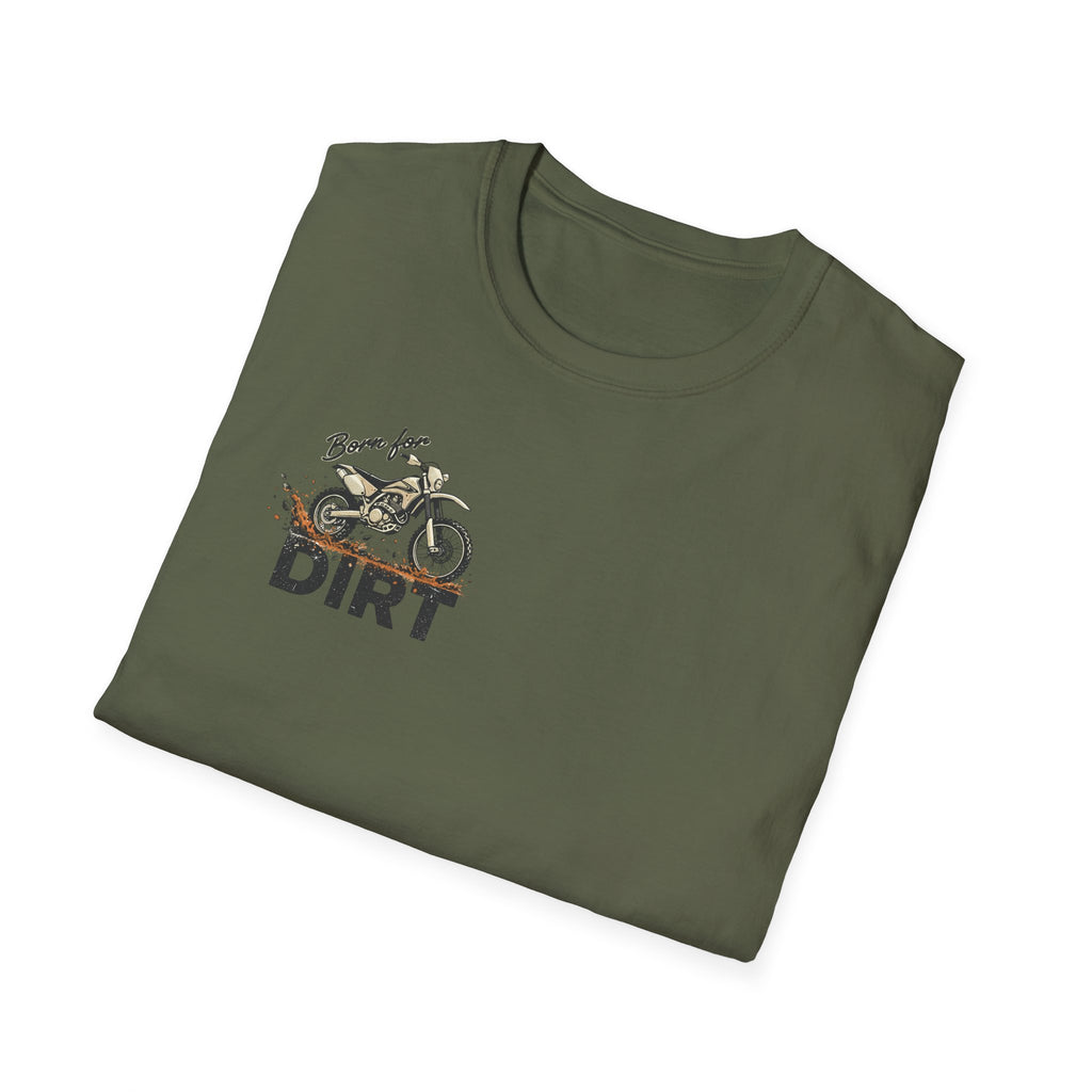 Dirt Bike T-Shirt — "Work in the Dirt / Play in the Dirt" Retro Moto Tee