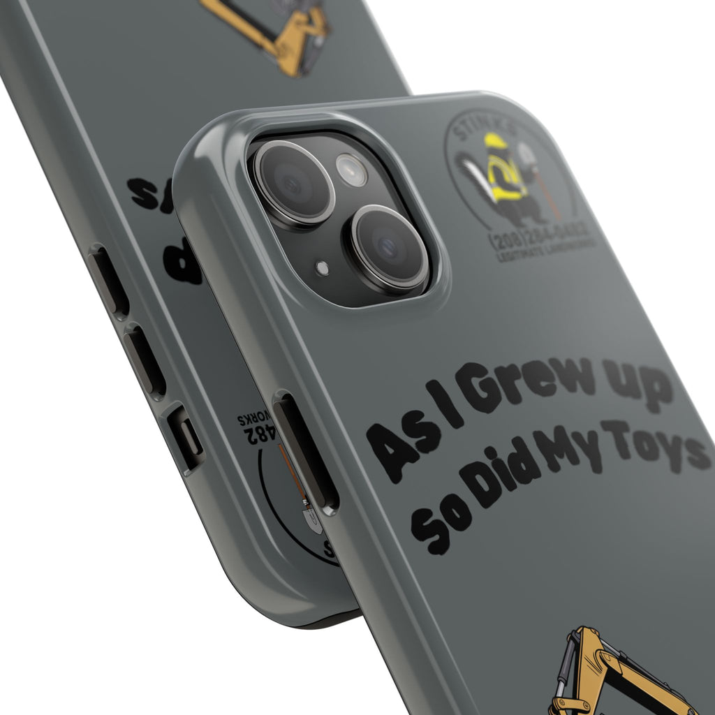 Heavy Equipment Phone Case — “As I Grew Up So Did My Toys” Construction iPhone Case