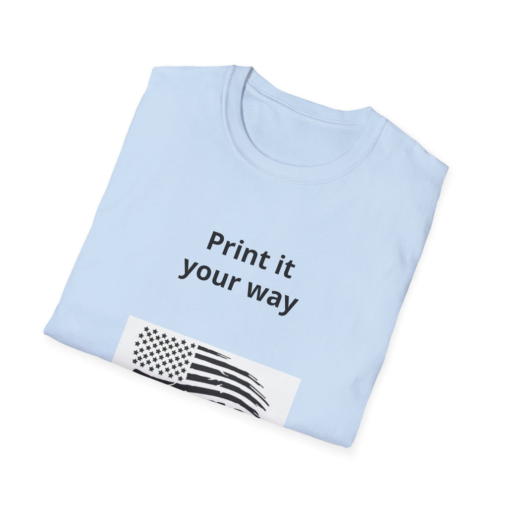 Funny Stinks Landscaping T-Shirt — "STINKS" Skunk Logo with Phone Number