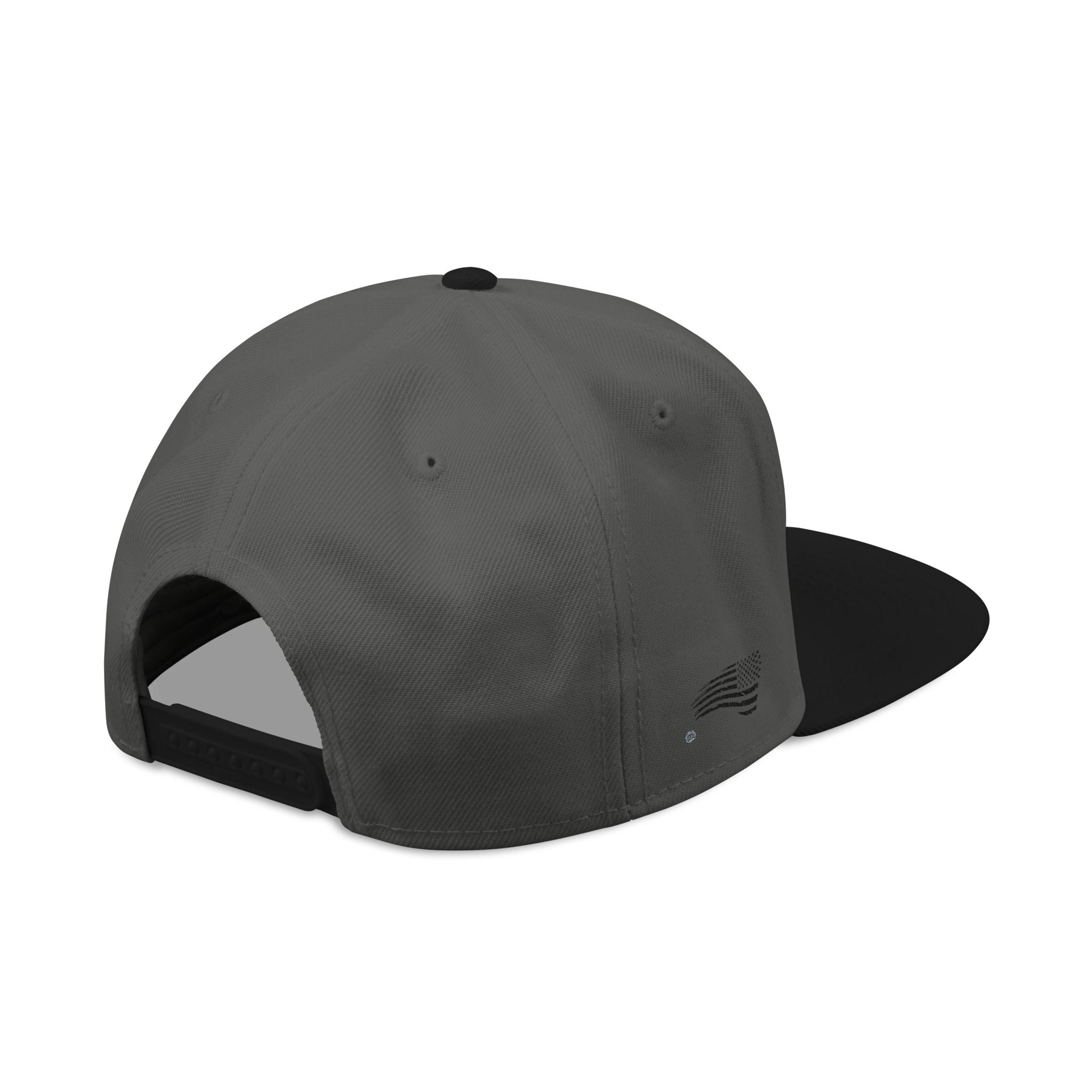 Snapback Hat — Embroidered Yellow Duck Logo, "Veteran Owned" Side Text