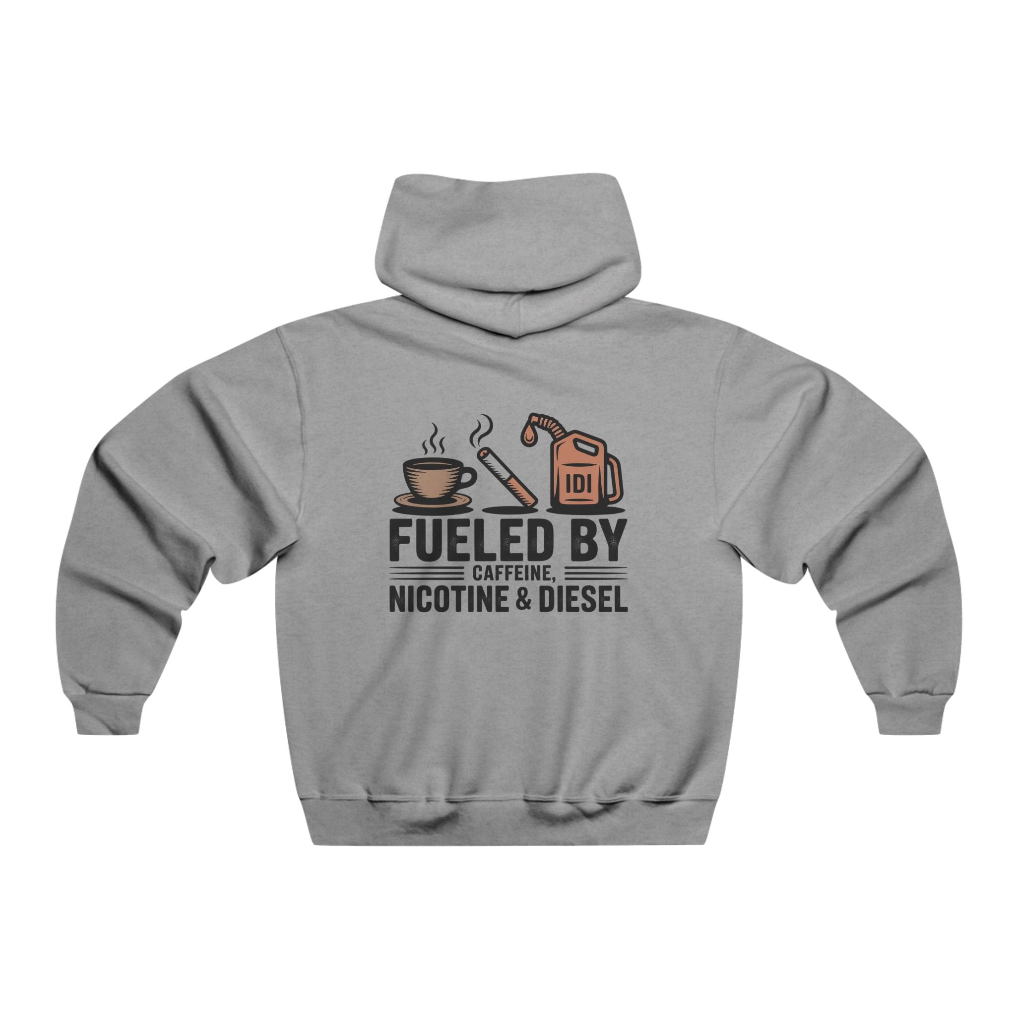 Fueled By Caffeine, Nicotine & Diesel Hoodie — Men's Workwear Pullover
