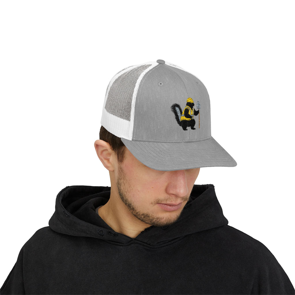 Skunk With Cane Trucker Cap
