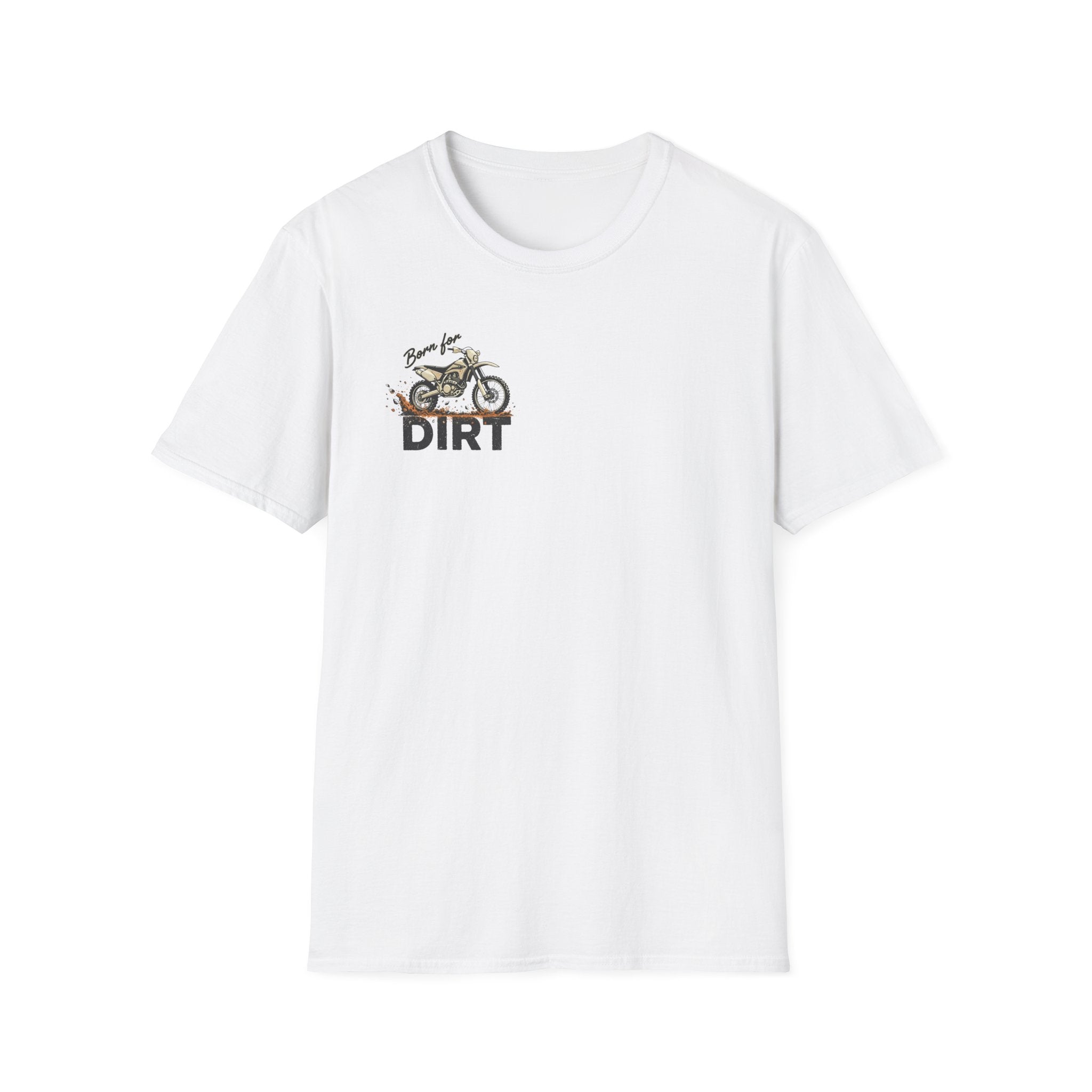 Dirt Bike T-Shirt — "Work in the Dirt / Play in the Dirt" Retro Moto Tee