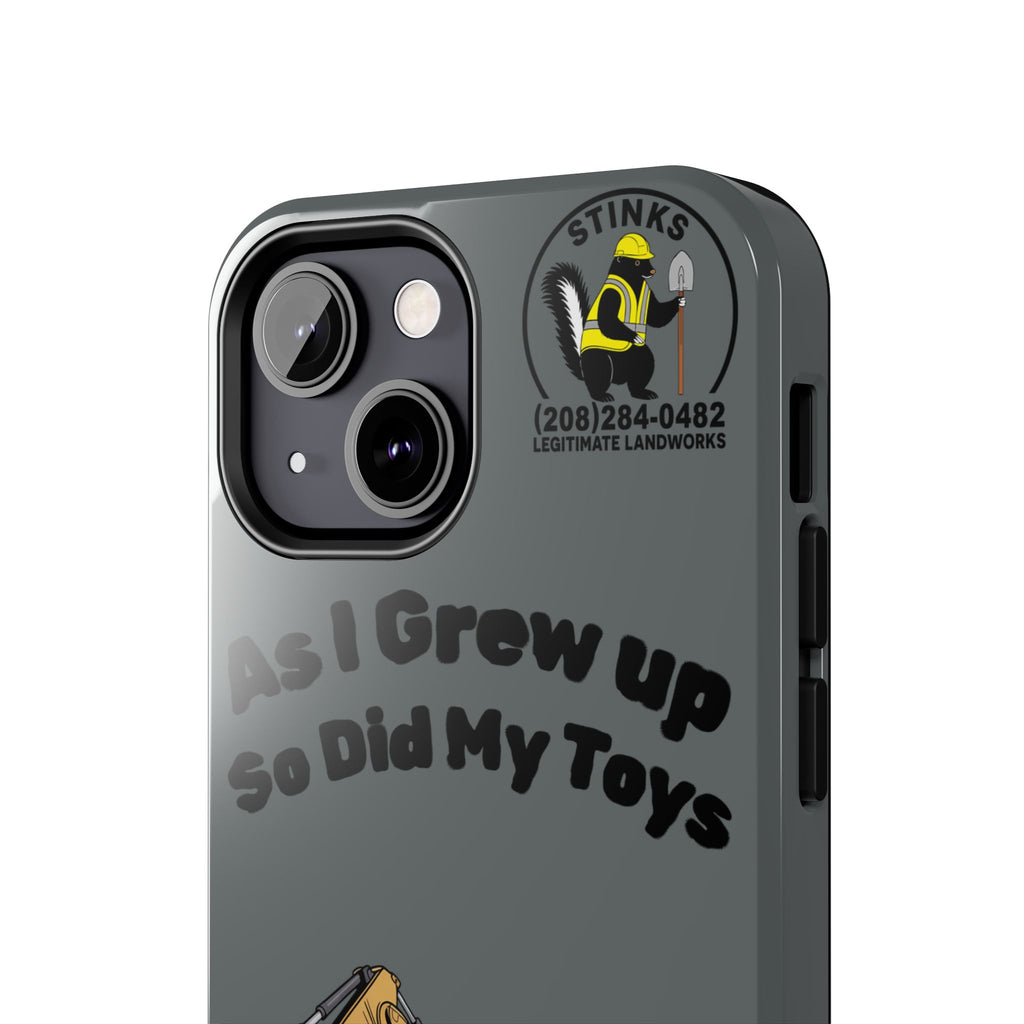 Heavy Equipment Phone Case — “As I Grew Up So Did My Toys” Construction iPhone Case