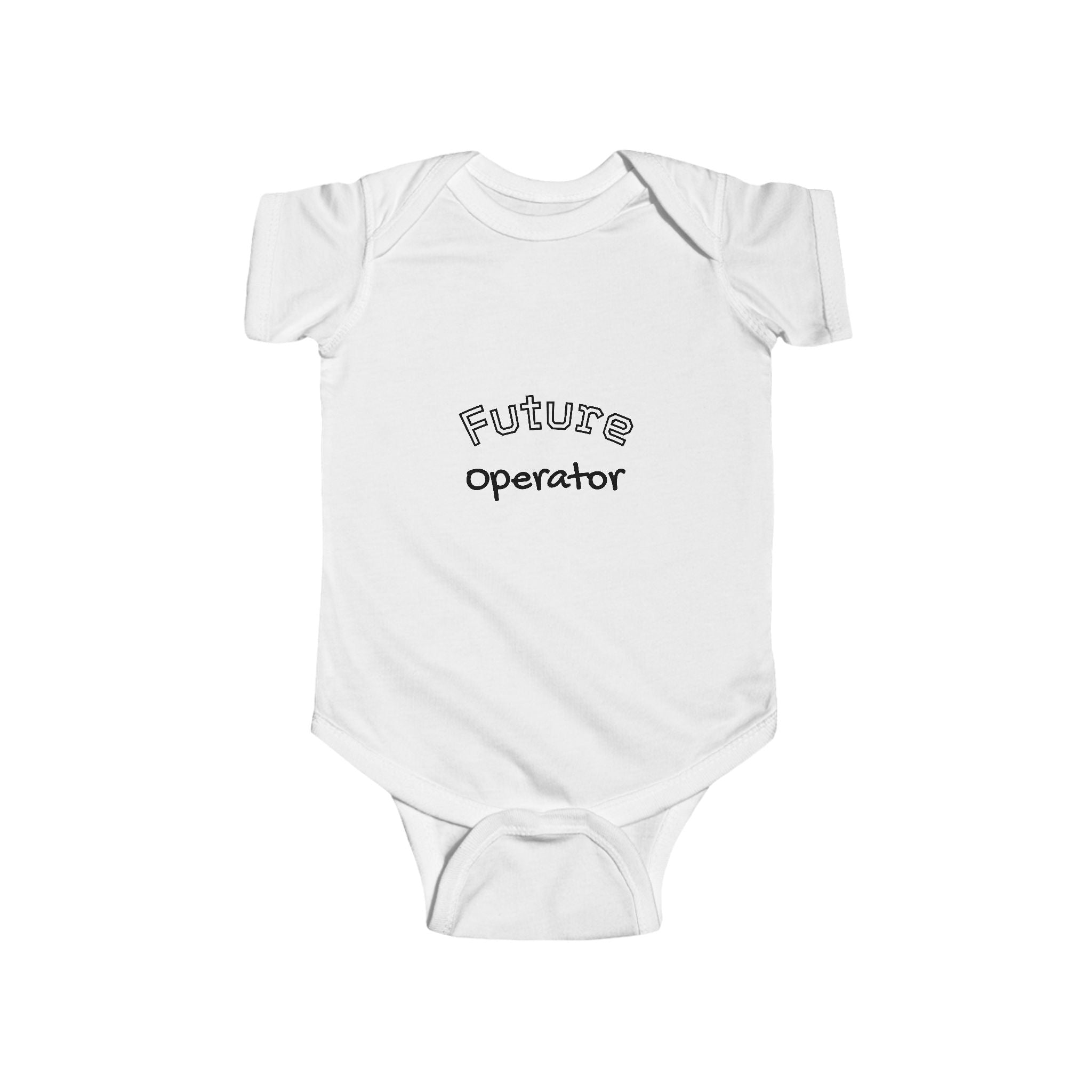 Infant Bodysuit — "Future Operator" Excavator Baby Onesie