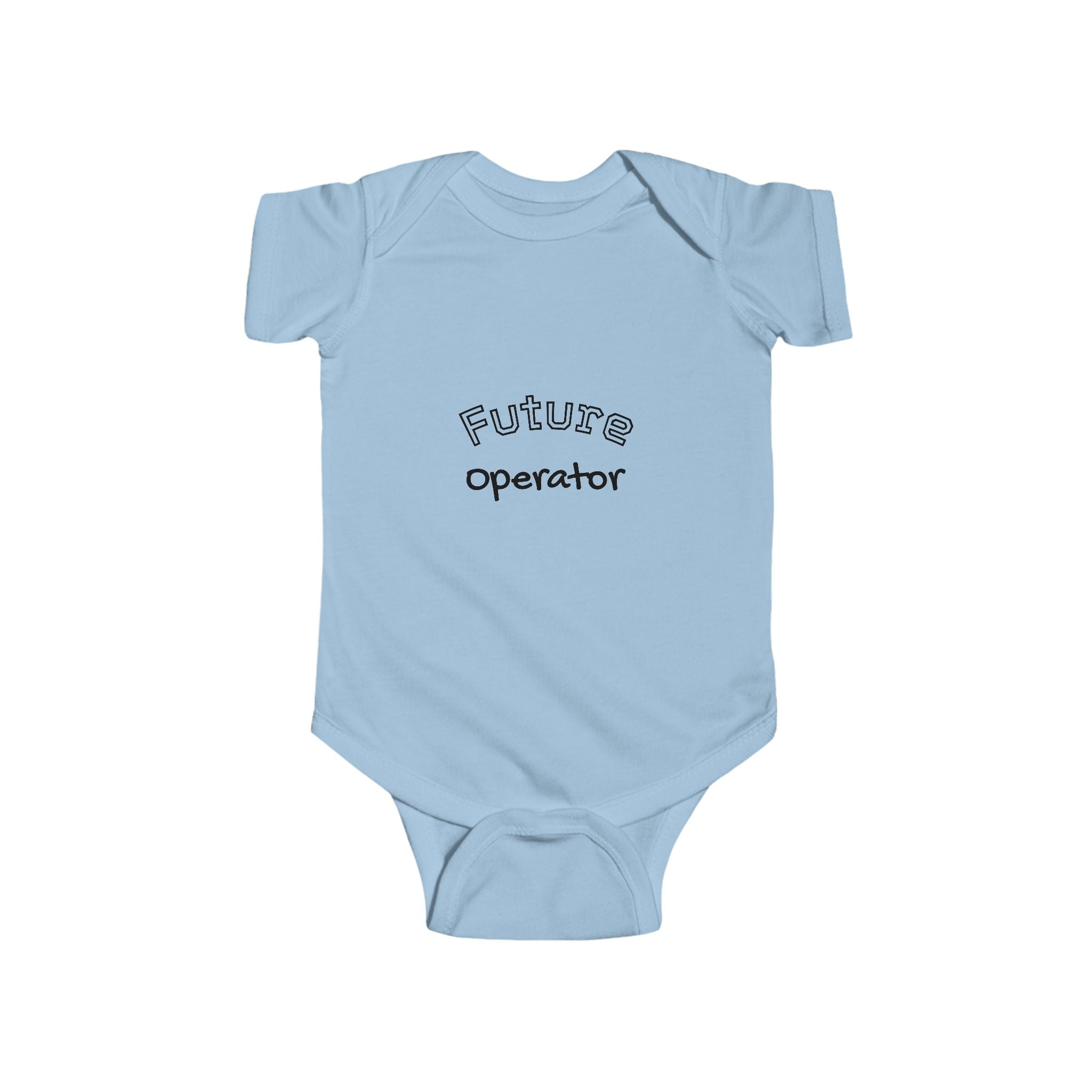 Infant Bodysuit — "Future Operator" Excavator Baby Onesie