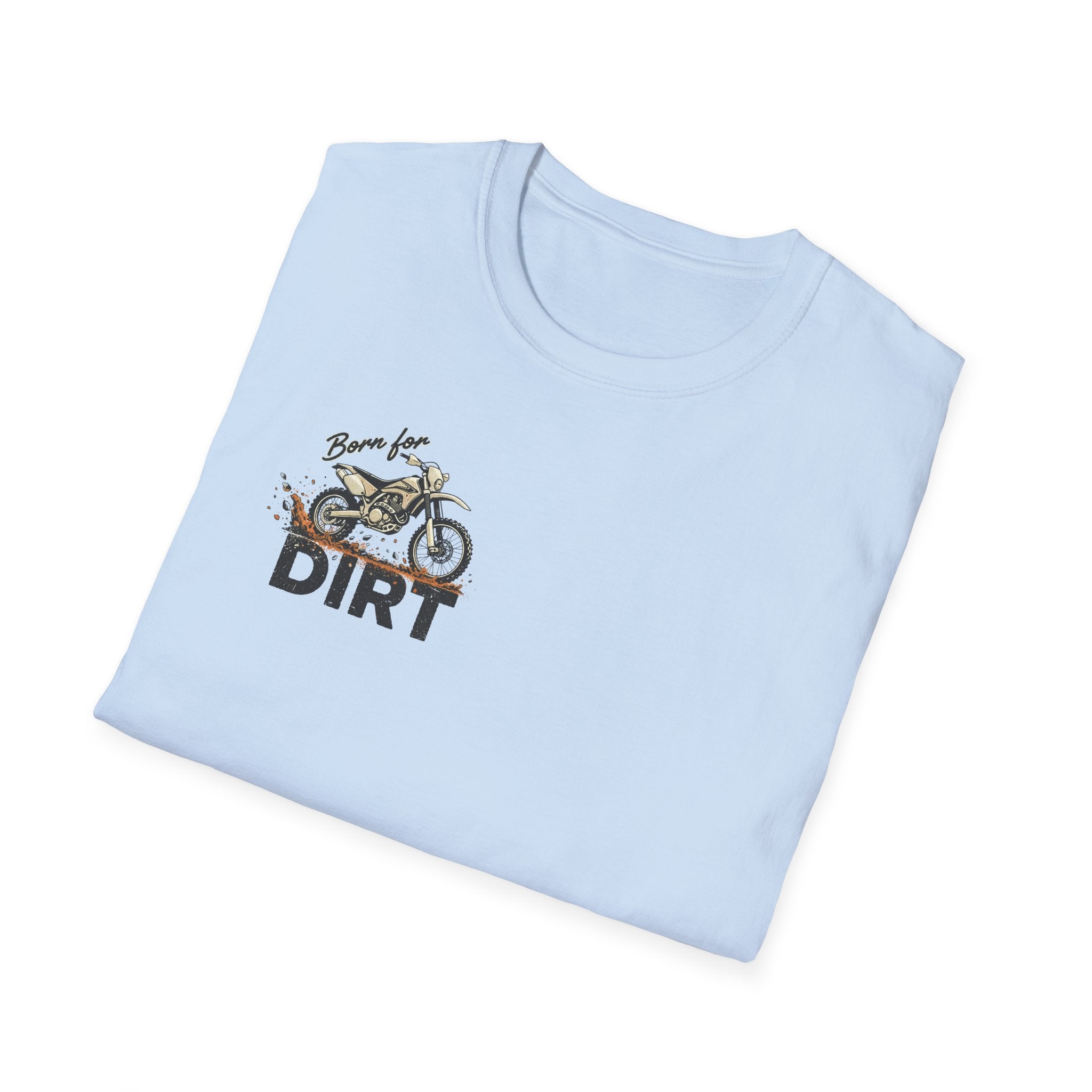 Dirt Bike T-Shirt — "Work in the Dirt / Play in the Dirt" Retro Moto Tee