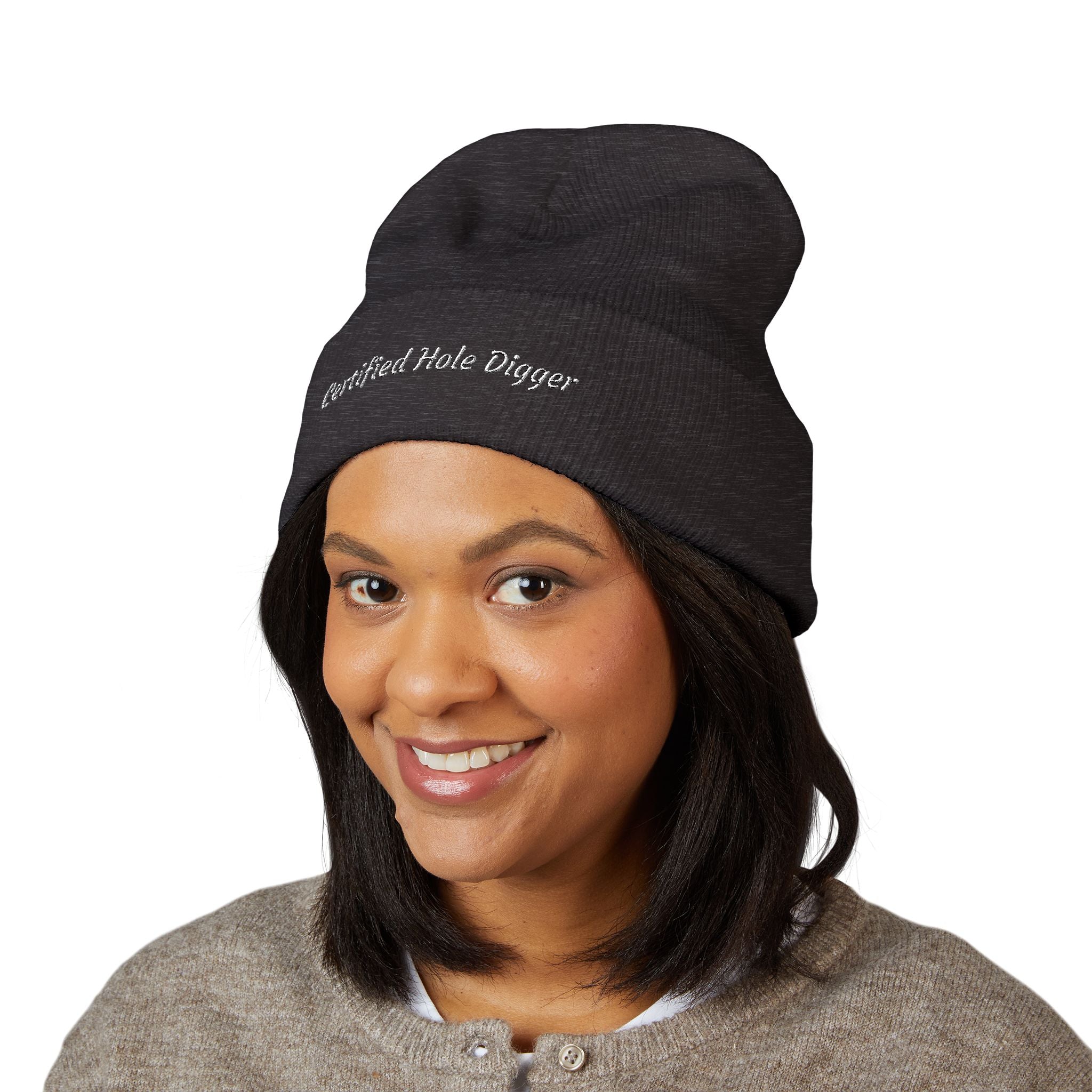 Certified Hole Digger Embroidered Beanie