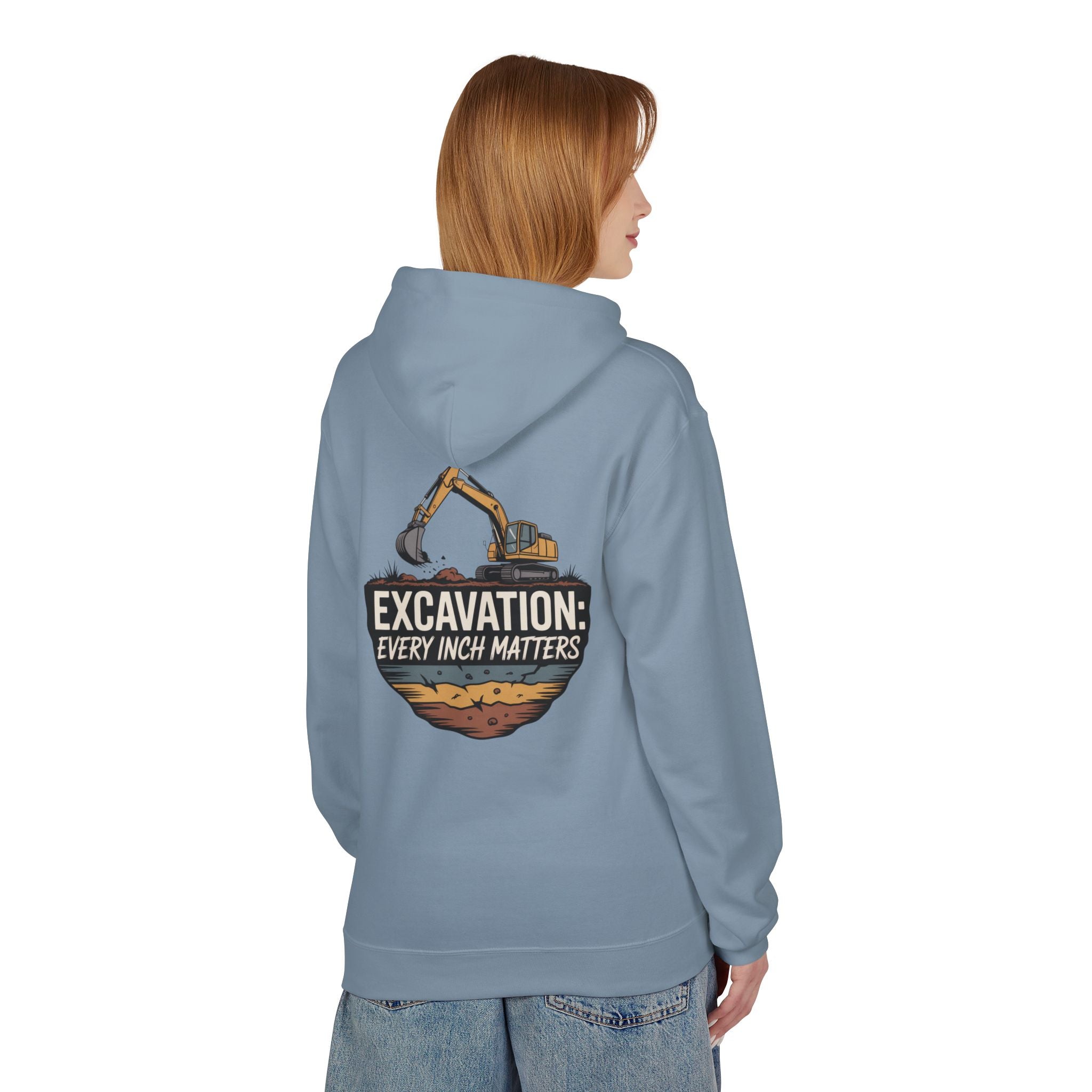 Excavation Hoodie – "Excavation: Every Inch Matters" Construction Crew Pullover
