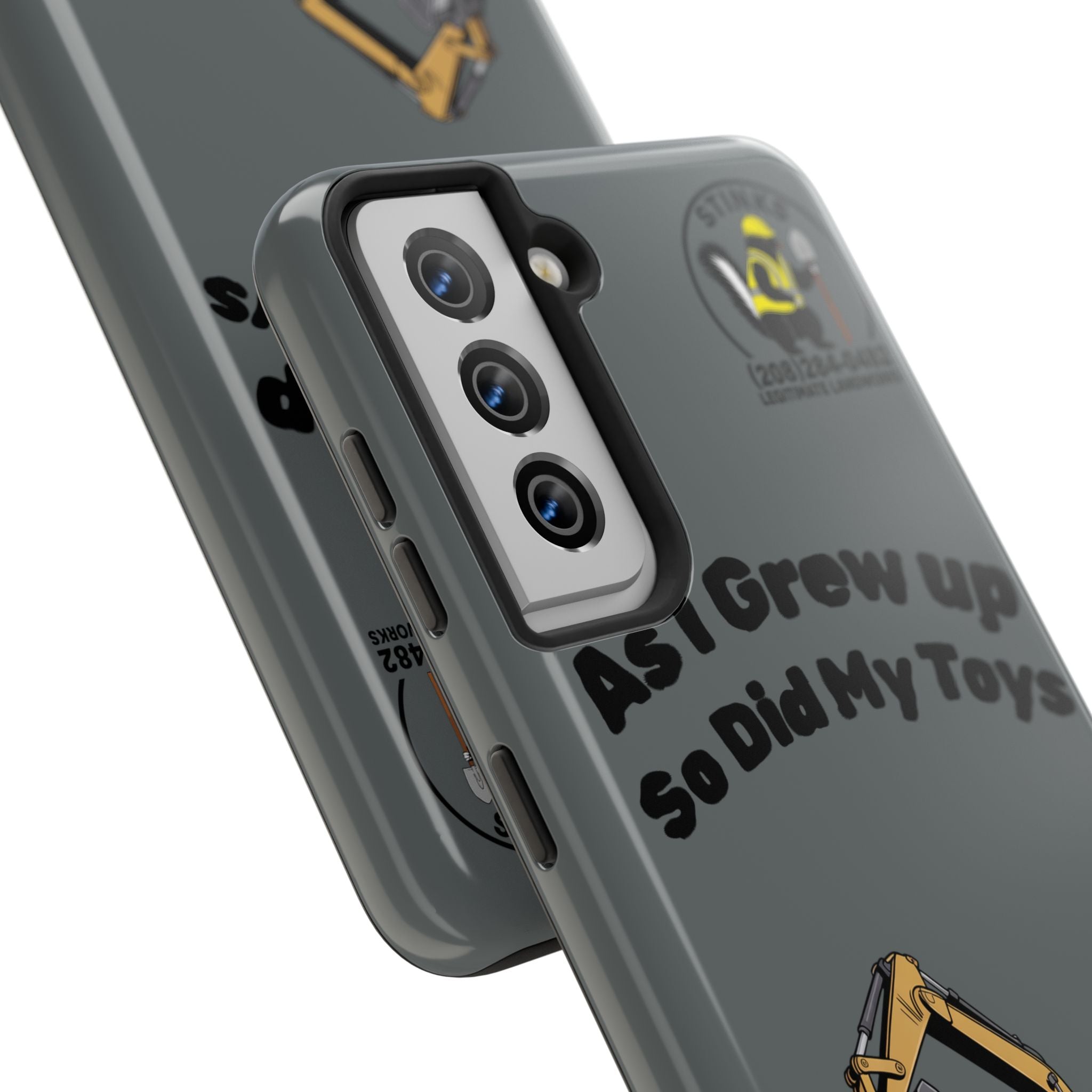 Heavy Equipment Phone Case — “As I Grew Up So Did My Toys” Construction iPhone Case
