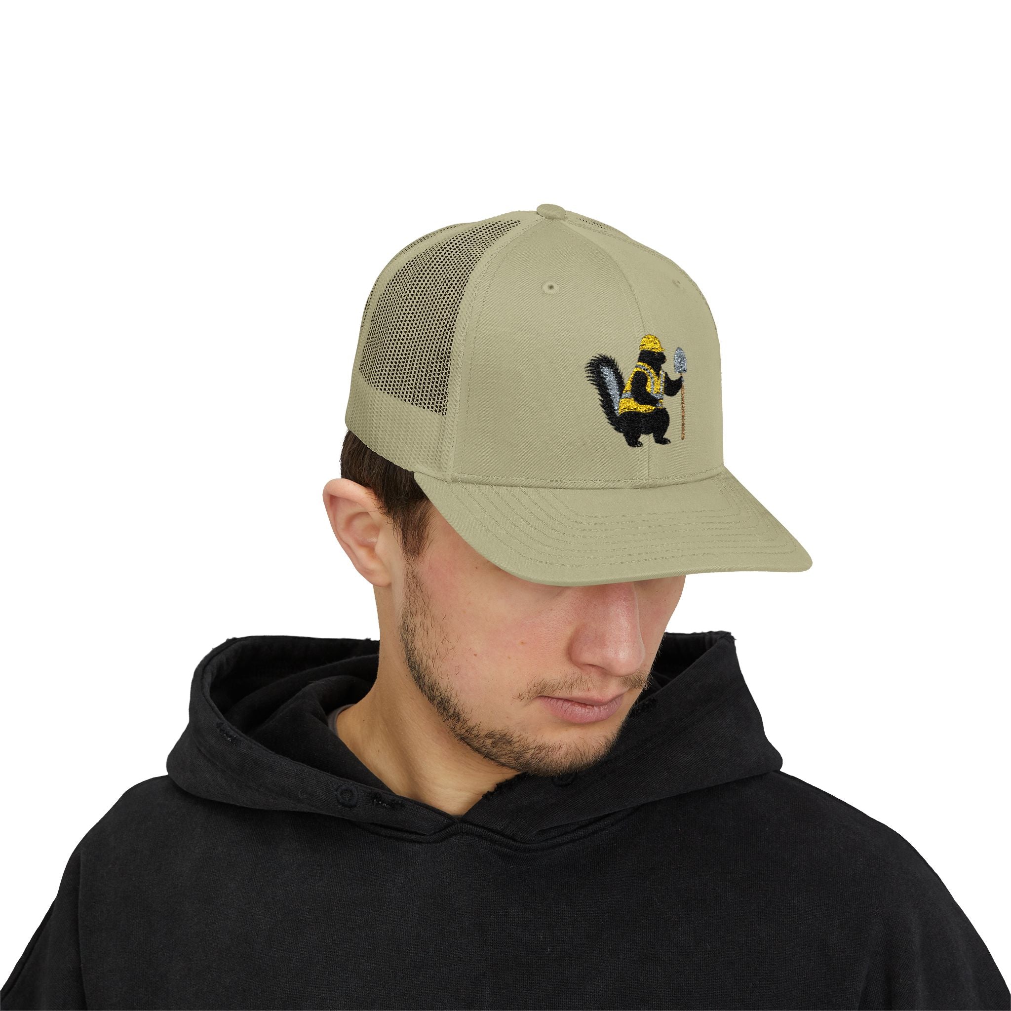 Skunk With Cane Trucker Cap