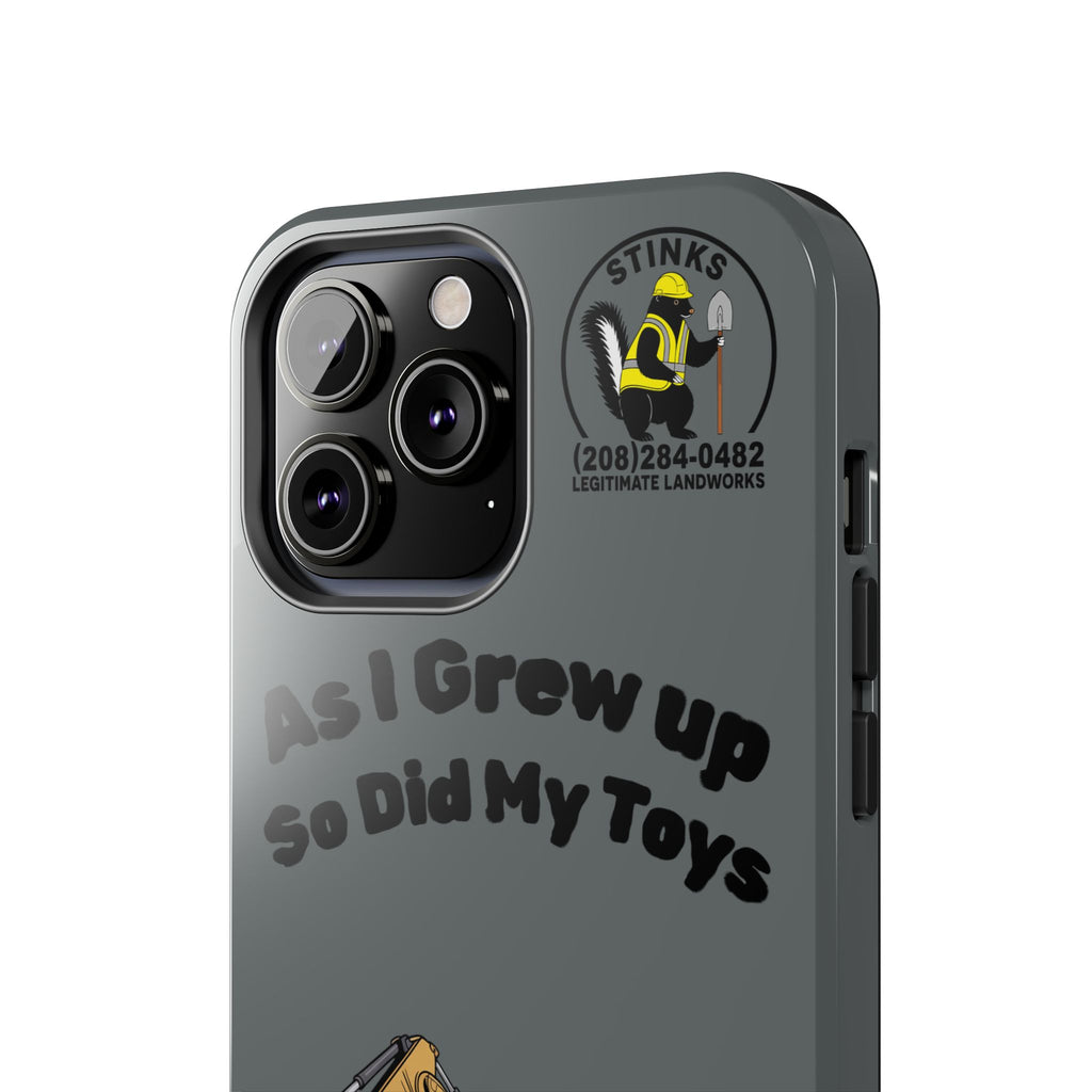 Heavy Equipment Phone Case — “As I Grew Up So Did My Toys” Construction iPhone Case
