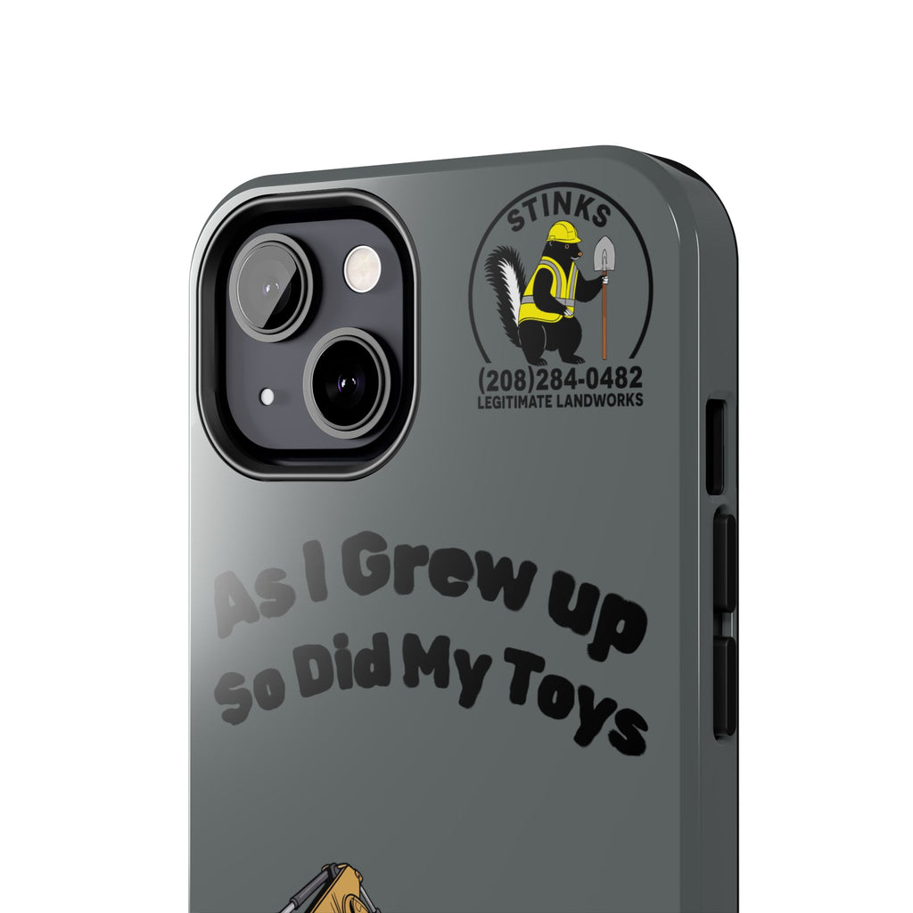 Heavy Equipment Phone Case — “As I Grew Up So Did My Toys” Construction iPhone Case